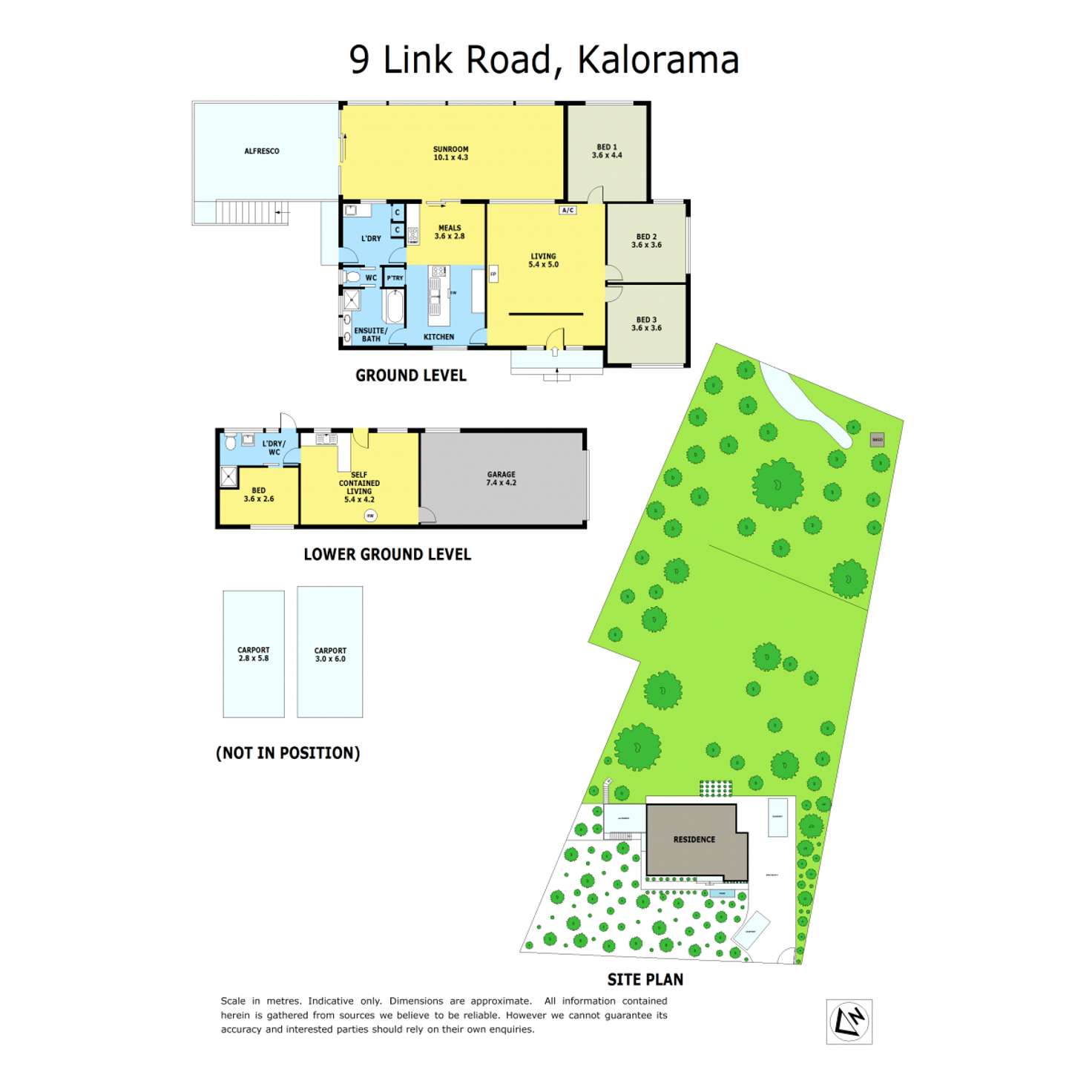 Floorplan of Homely house listing, 9 Link Road, Kalorama VIC 3766