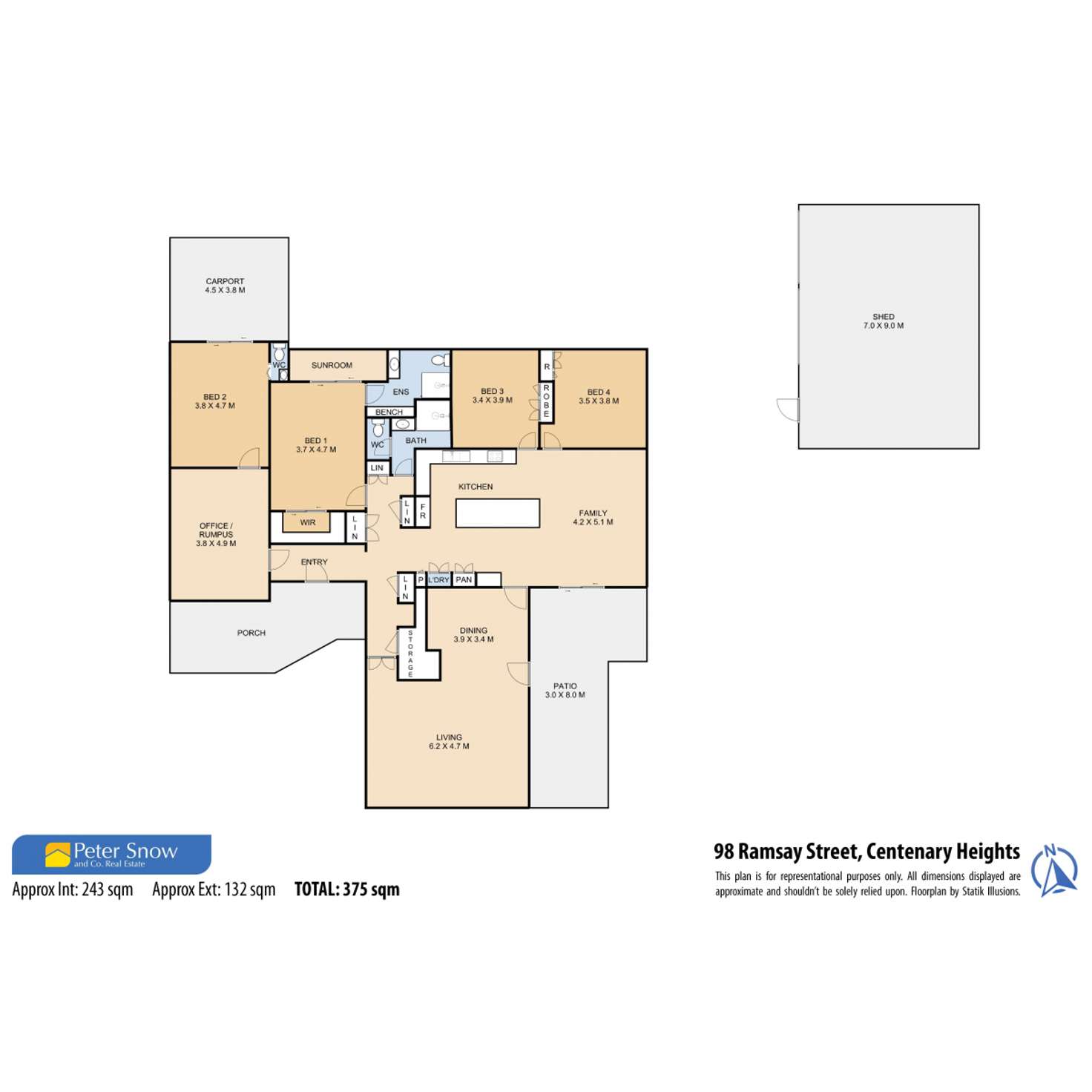 Floorplan of Homely house listing, 98 Ramsay Street, Centenary Heights QLD 4350