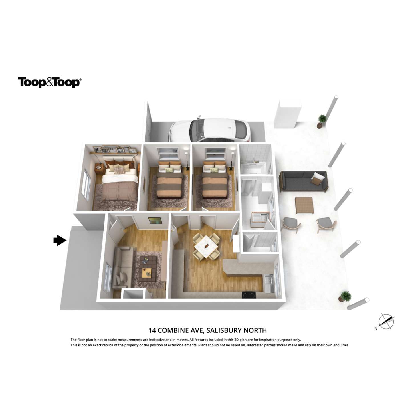 Floorplan of Homely house listing, 14 Combine Avenue, Salisbury North SA 5108