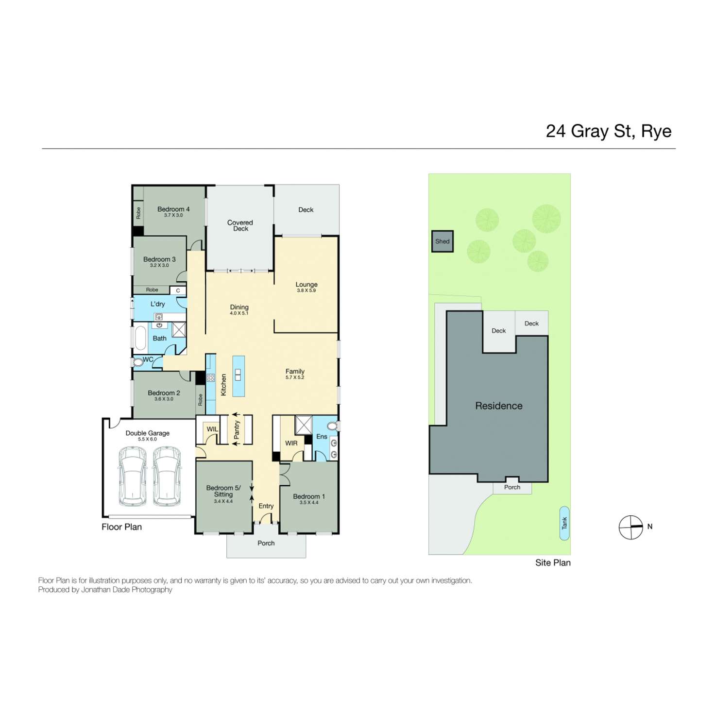 Floorplan of Homely house listing, 24 Gray Street, Rye VIC 3941