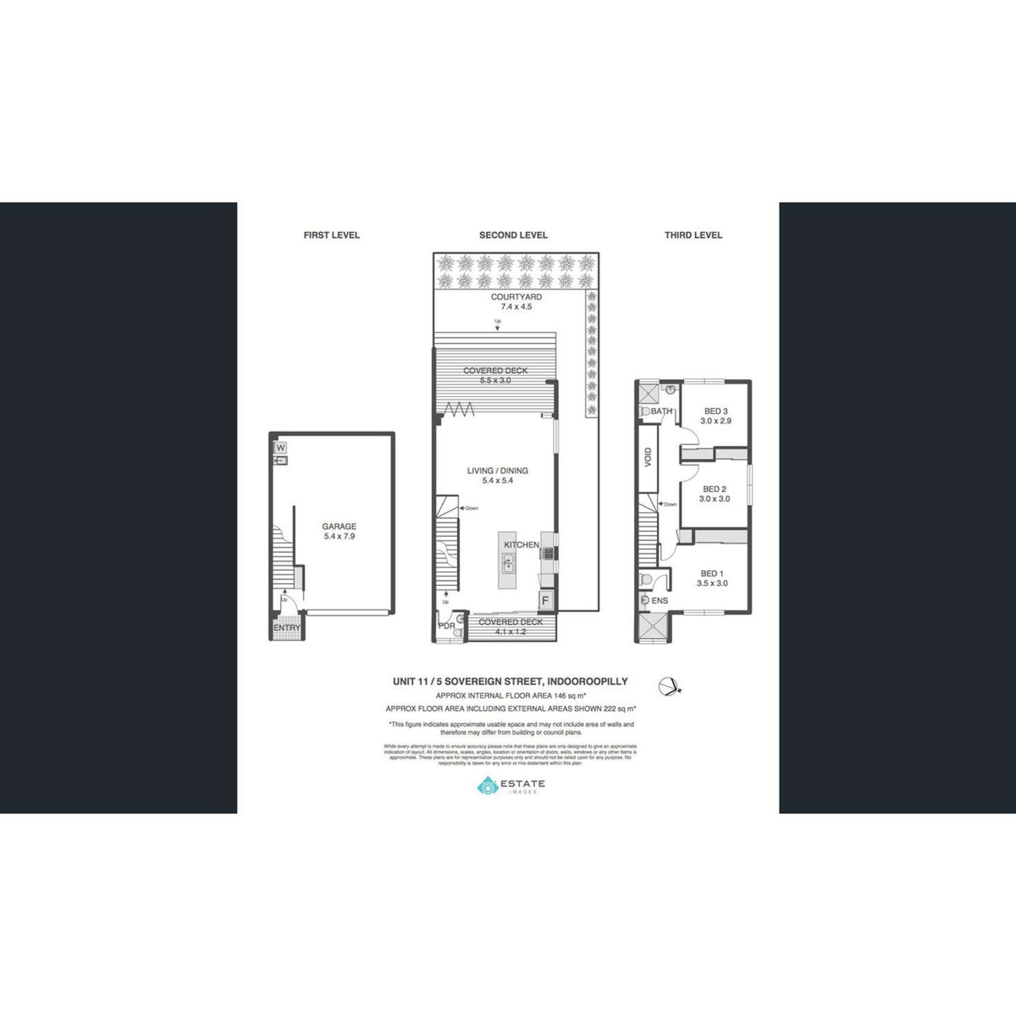 Floorplan of Homely townhouse listing, 11/5 Sovereign Street, Indooroopilly QLD 4068