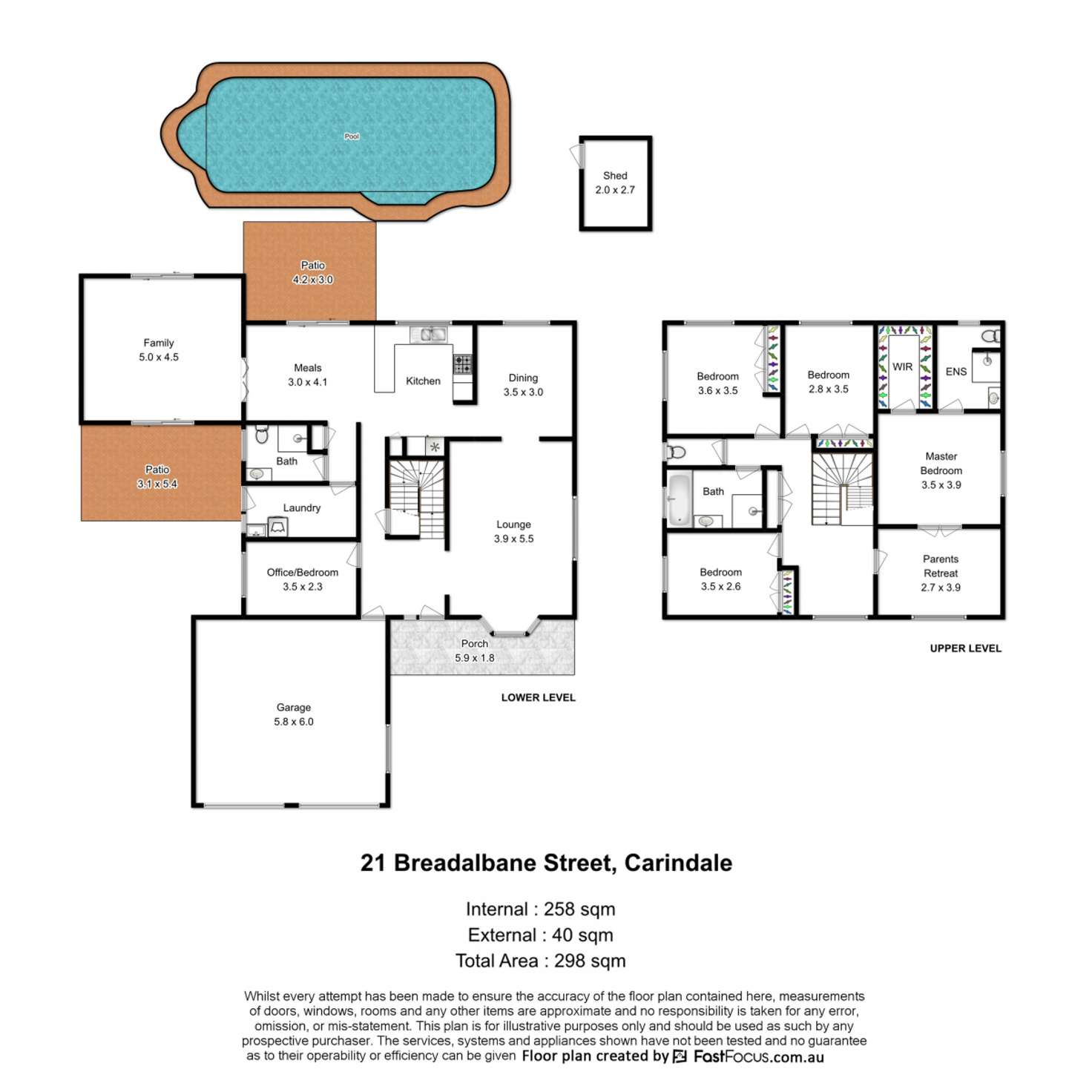 Floorplan of Homely house listing, 21 Breadalbane Street, Carindale QLD 4152