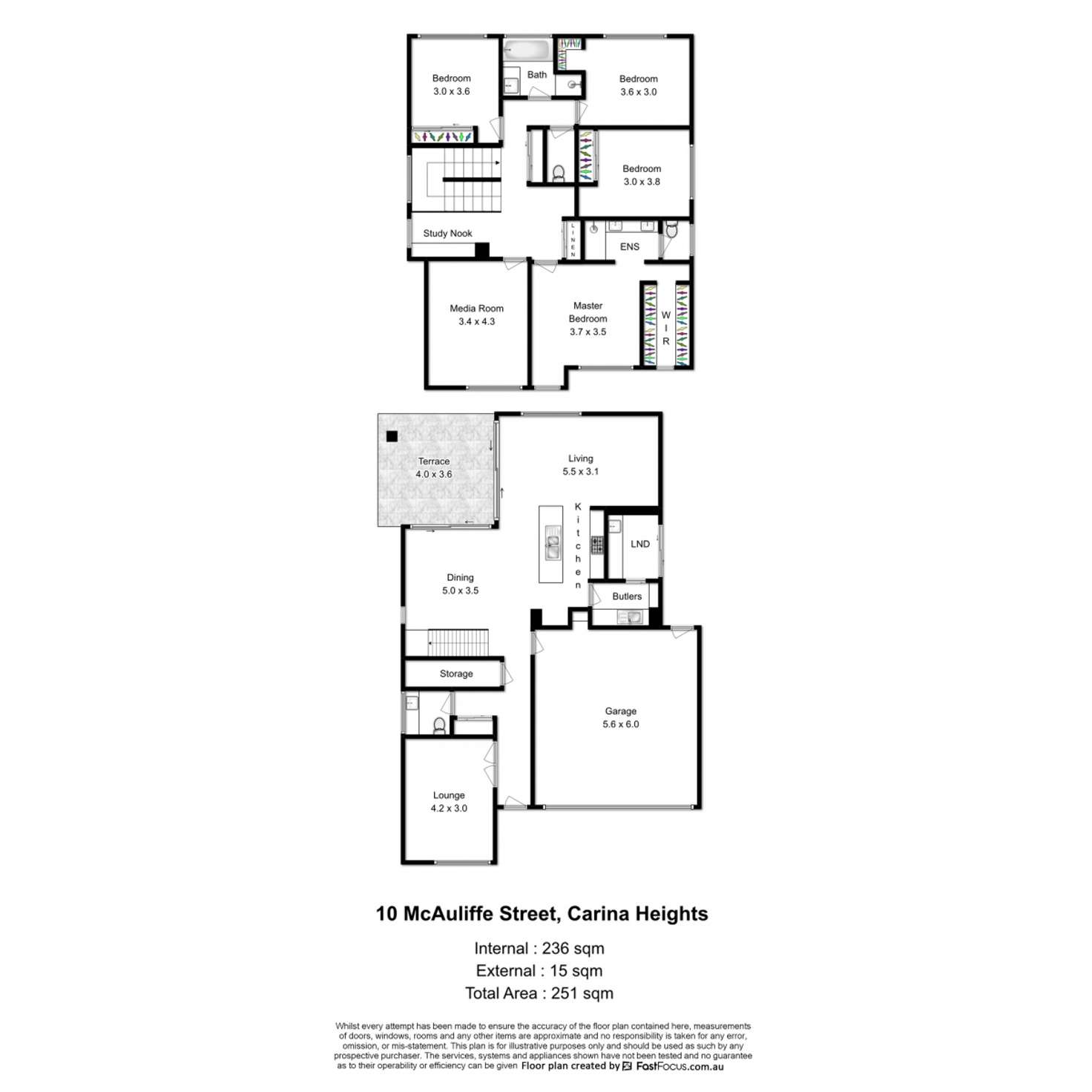Floorplan of Homely house listing, 10 McAuliffe Street, Carina Heights QLD 4152