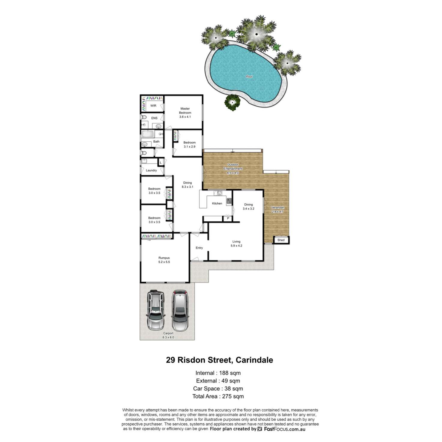 Floorplan of Homely house listing, 29 Risdon Street, Carindale QLD 4152