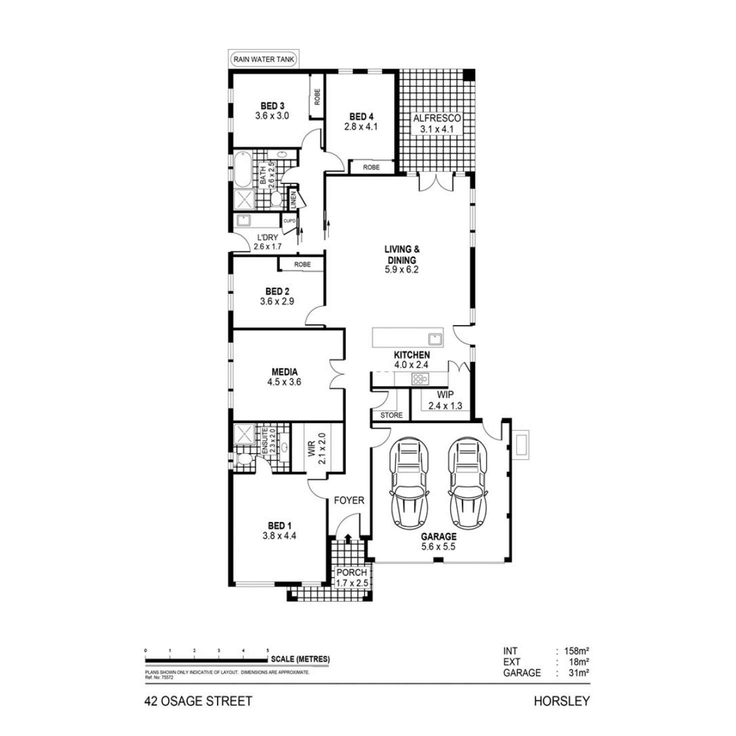 Floorplan of Homely house listing, 42 Osage Street, Horsley NSW 2530