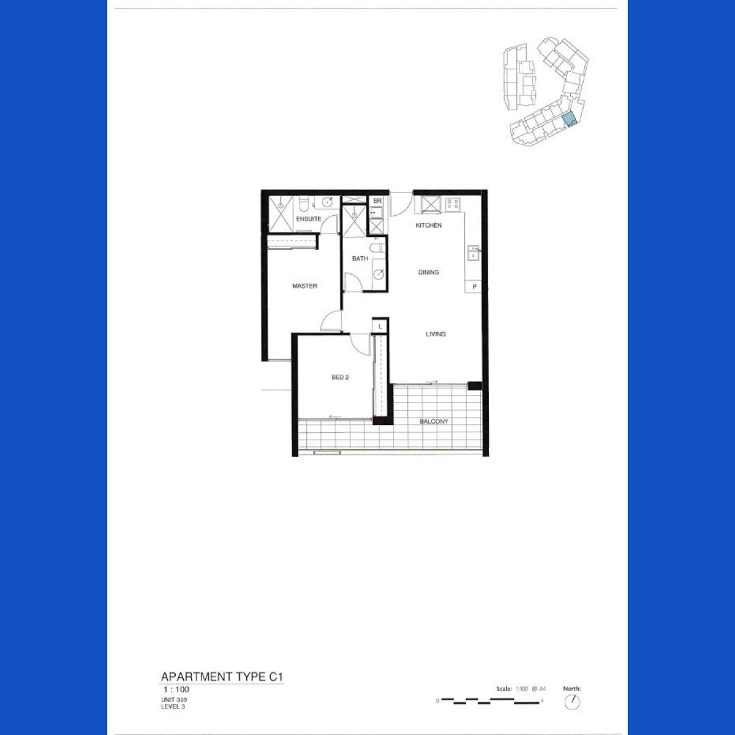 Floorplan of Homely apartment listing, 302/5 Shenton Road, Claremont WA 6010