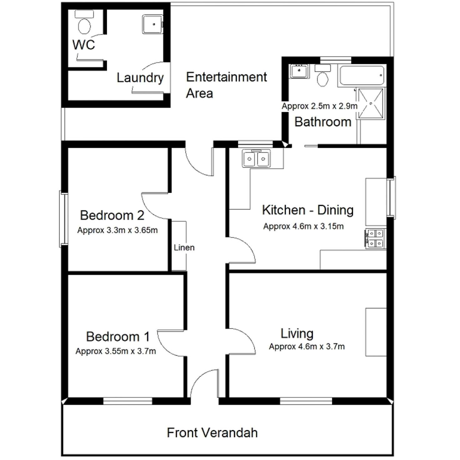 Floorplan of Homely house listing, 12 Caroona Road, Port Augusta West SA 5700