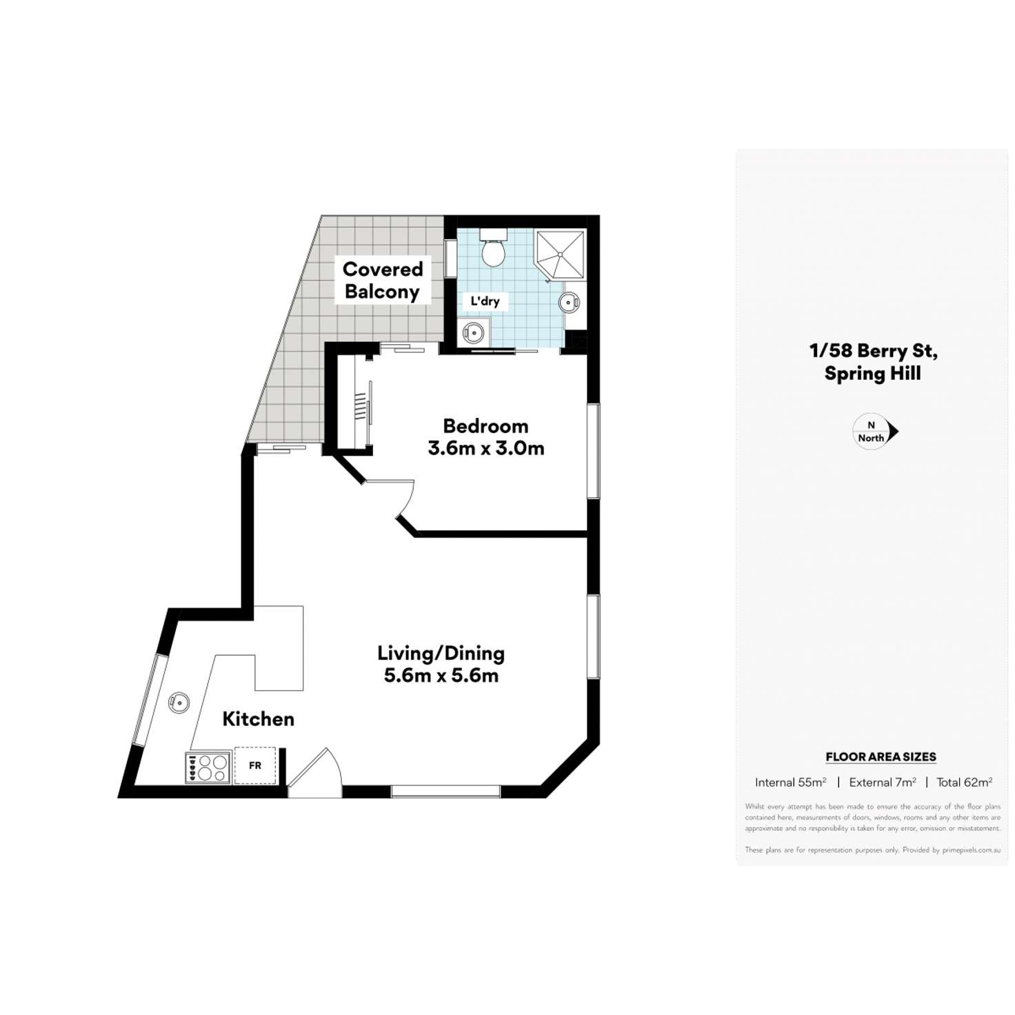 Floorplan of Homely blockOfUnits listing, 1-6/58 Berry Street, Spring Hill QLD 4000