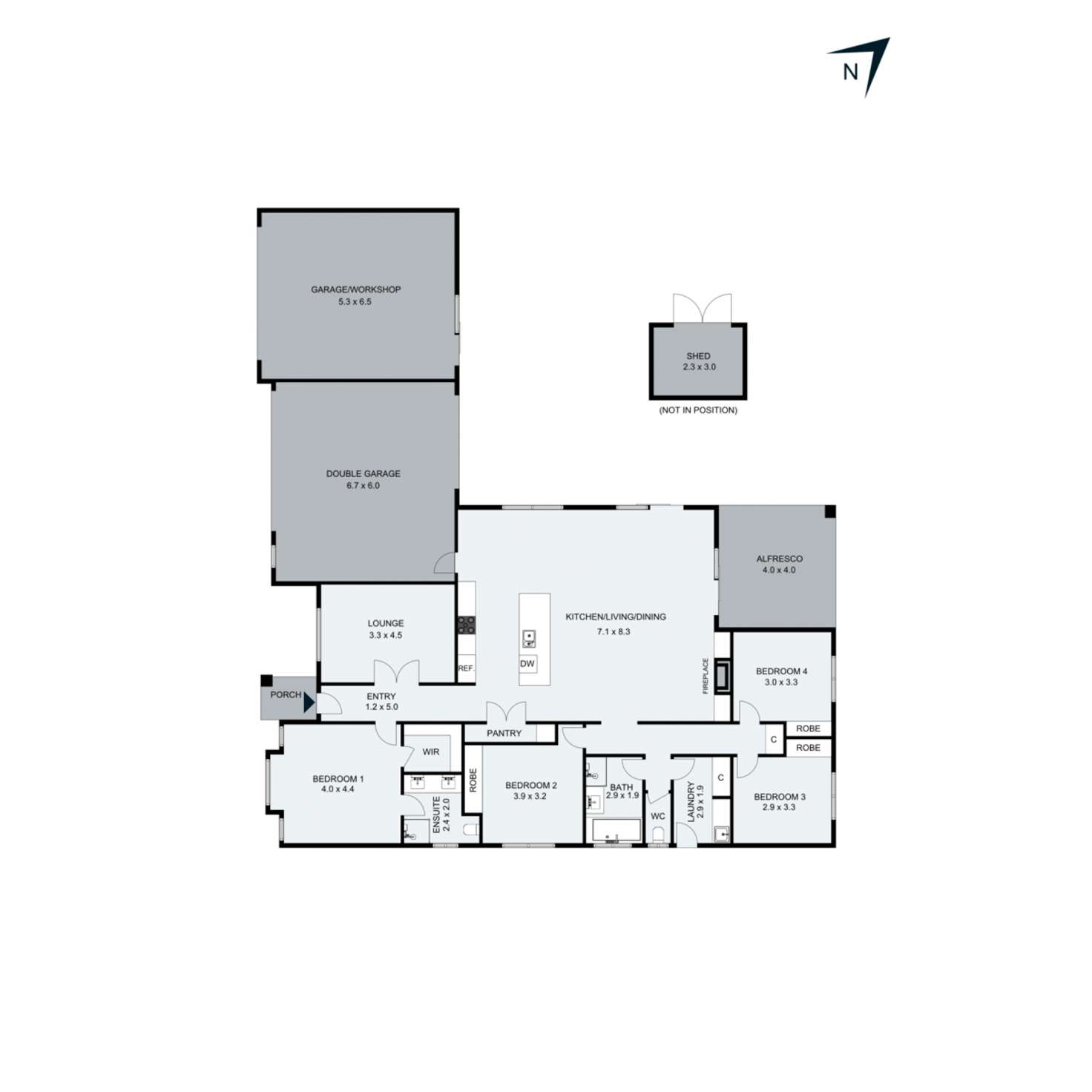 Floorplan of Homely house listing, 6 Fernwood Place, Rosebud VIC 3939