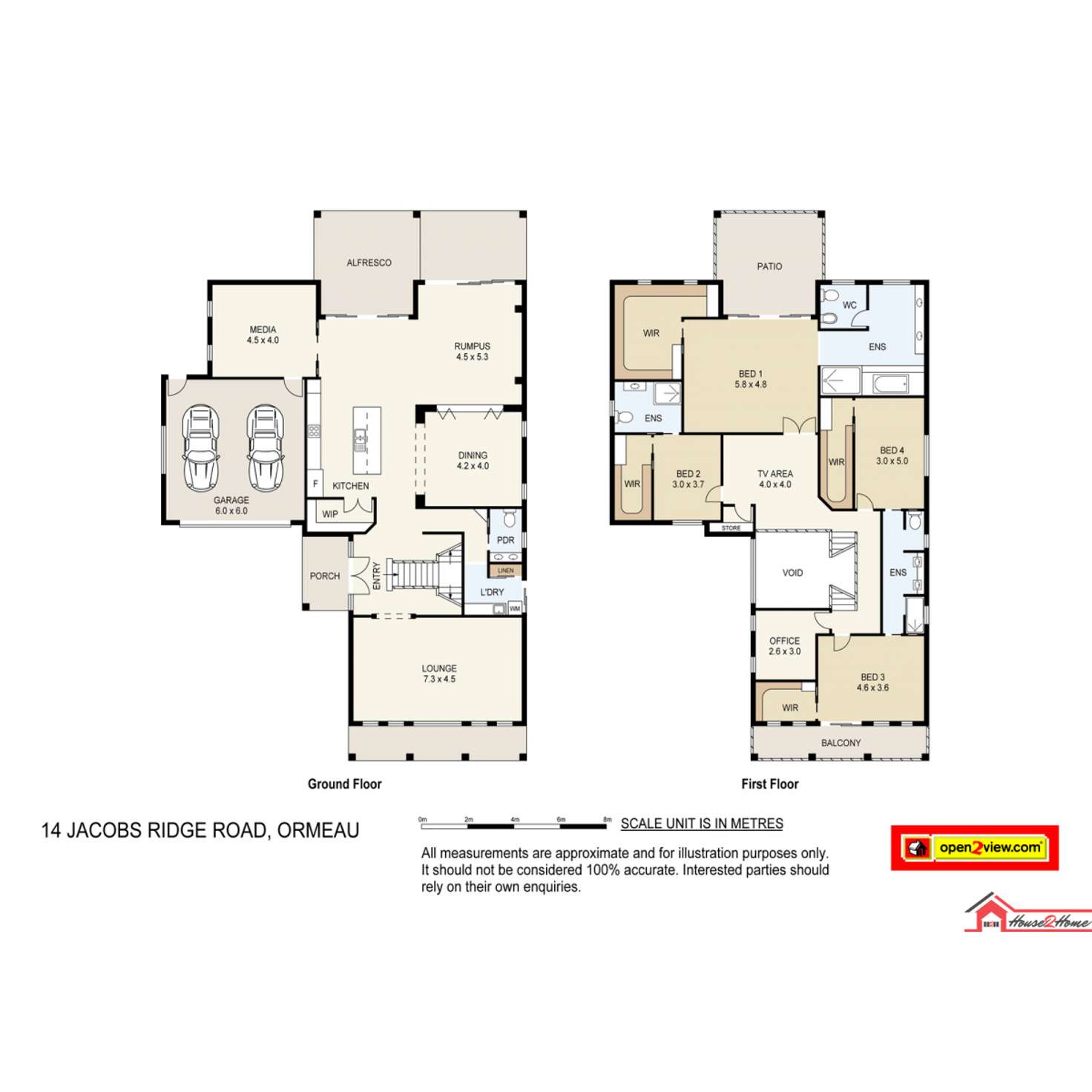 Floorplan of Homely house listing, 14 Jacobs Ridge Road, Ormeau QLD 4208