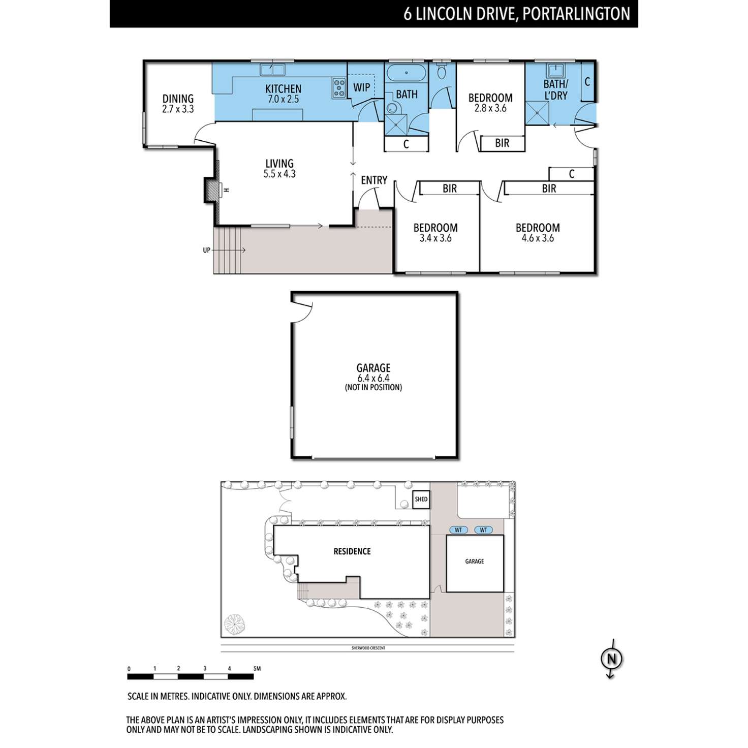 Floorplan of Homely house listing, 6 Lincoln Drive, Portarlington VIC 3223