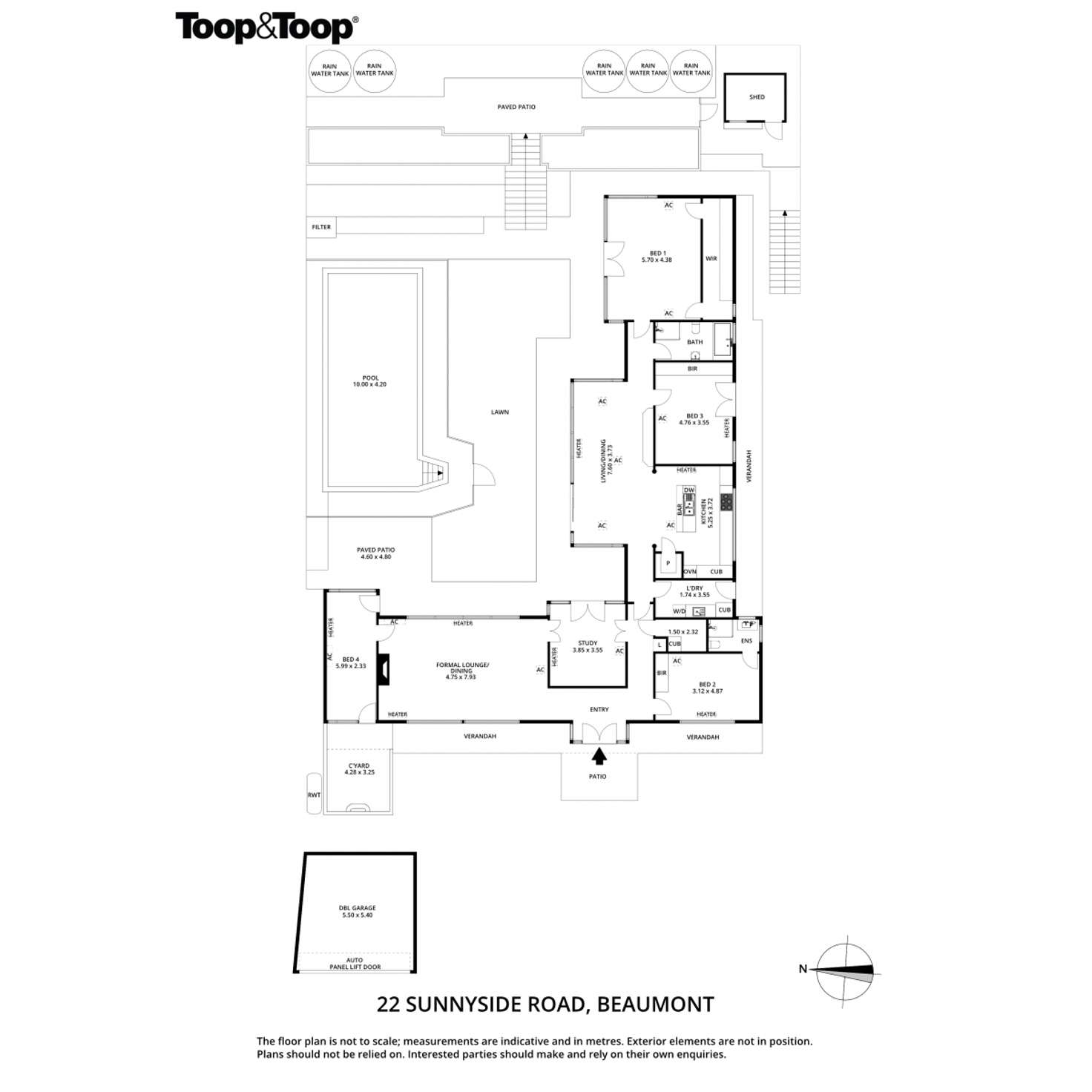 Floorplan of Homely house listing, 22 Sunnyside Road, Beaumont SA 5066