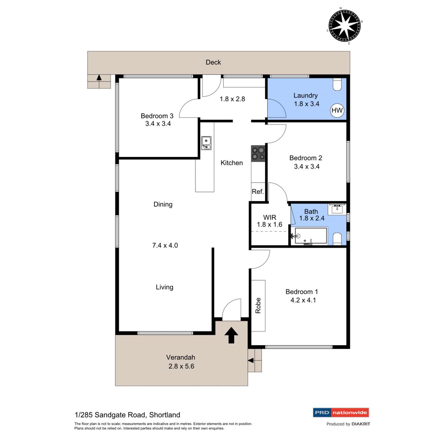 Floorplan of Homely house listing, 1/285 Sandgate Road, Shortland NSW 2307