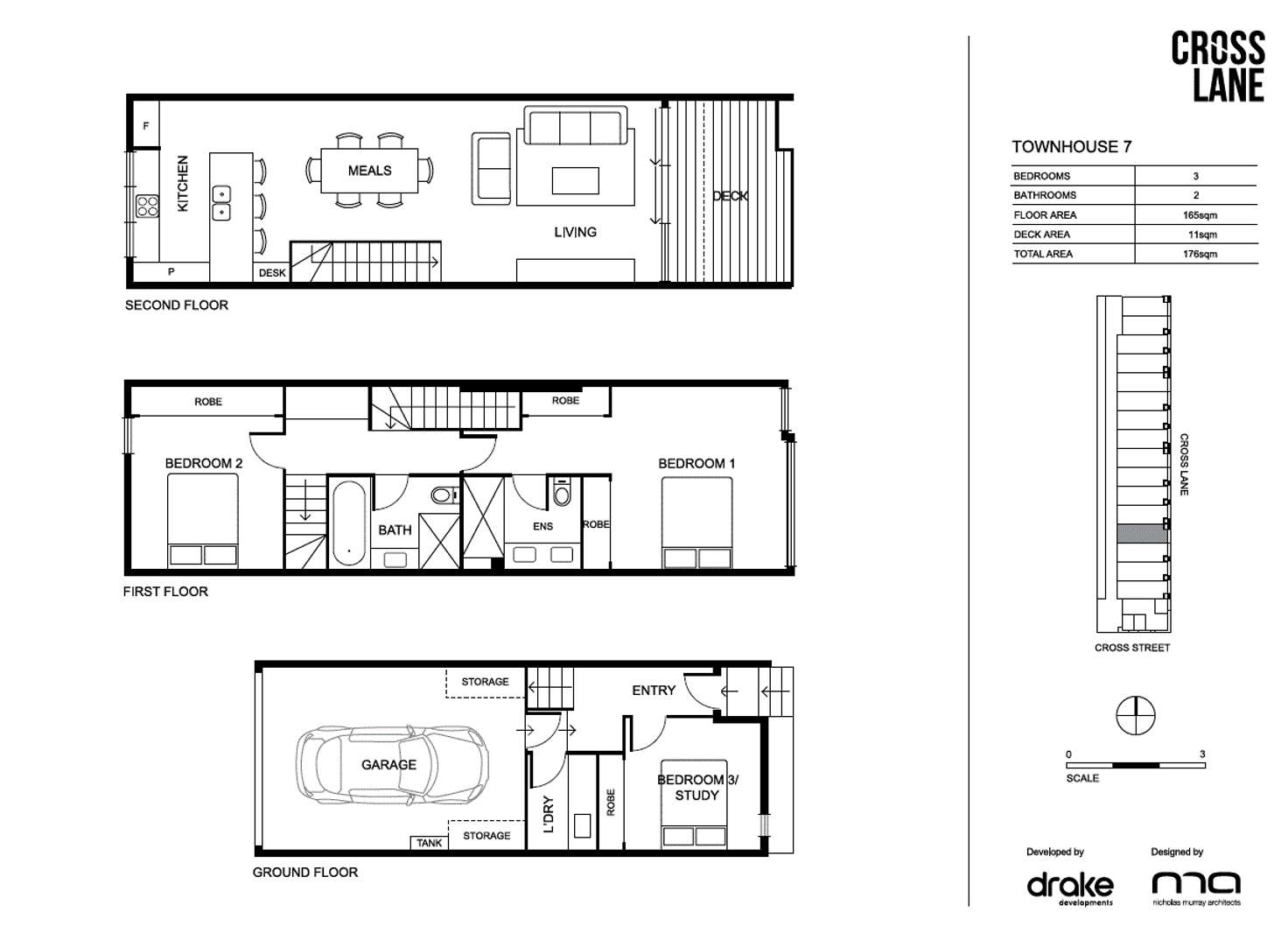 Floorplan of Homely townhouse listing, 8/4 Cross Street, Footscray VIC 3011