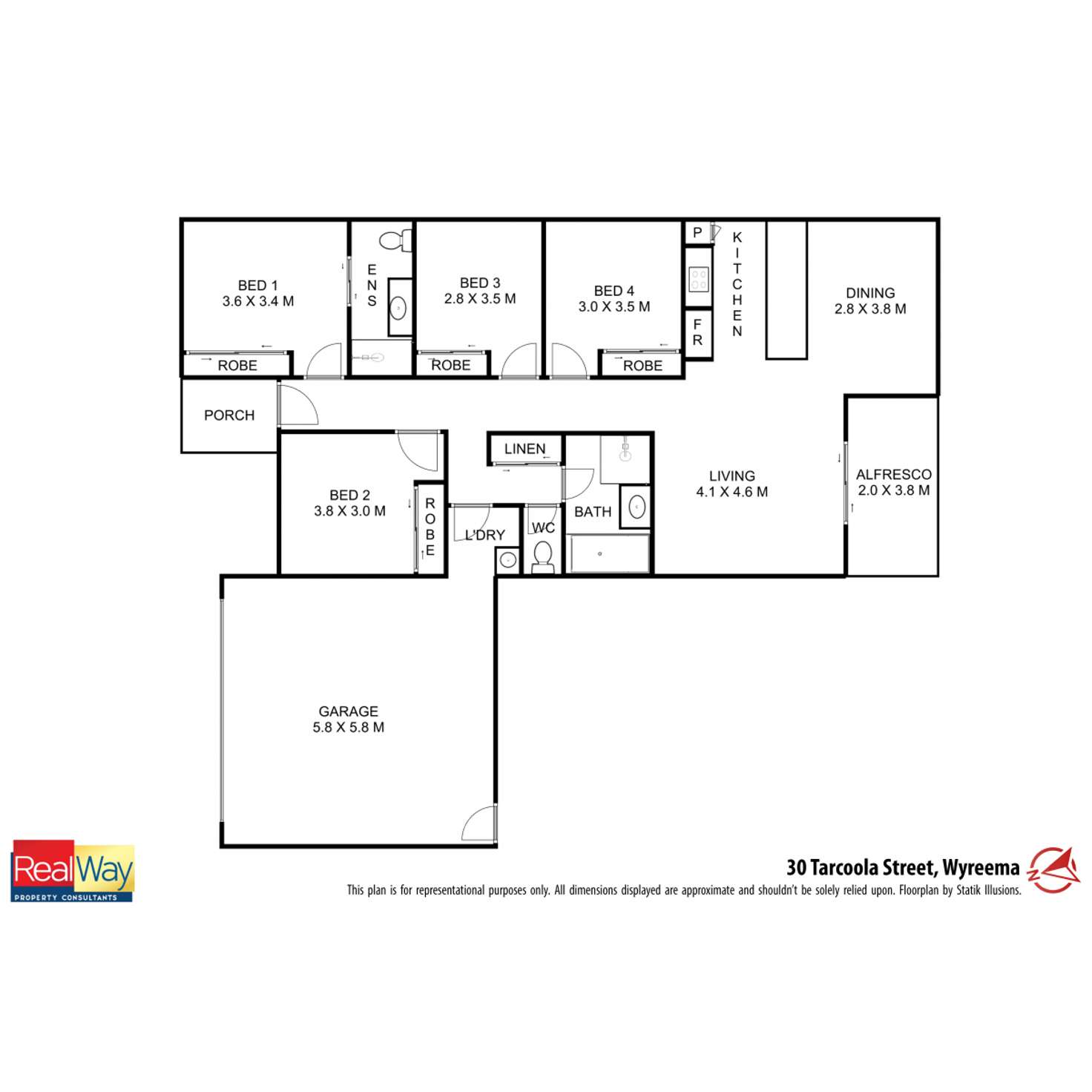 Floorplan of Homely house listing, 30 Tarcoola Street, Wyreema QLD 4352