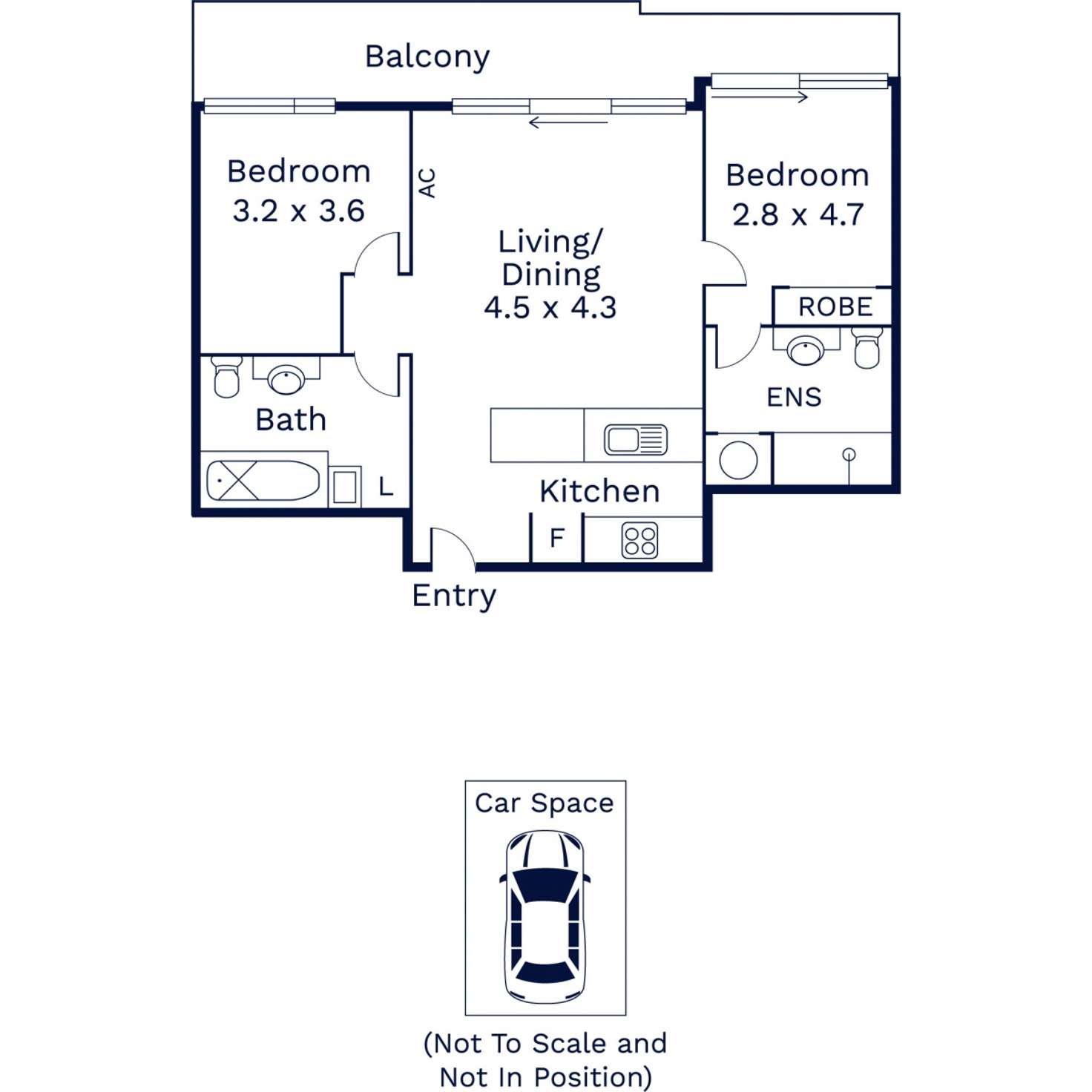 Floorplan of Homely apartment listing, 405/60 Speakmen Street, Kensington VIC 3031