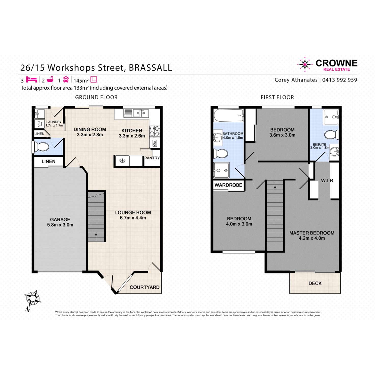 Floorplan of Homely townhouse listing, 26/15 Workshops Street, Brassall QLD 4305
