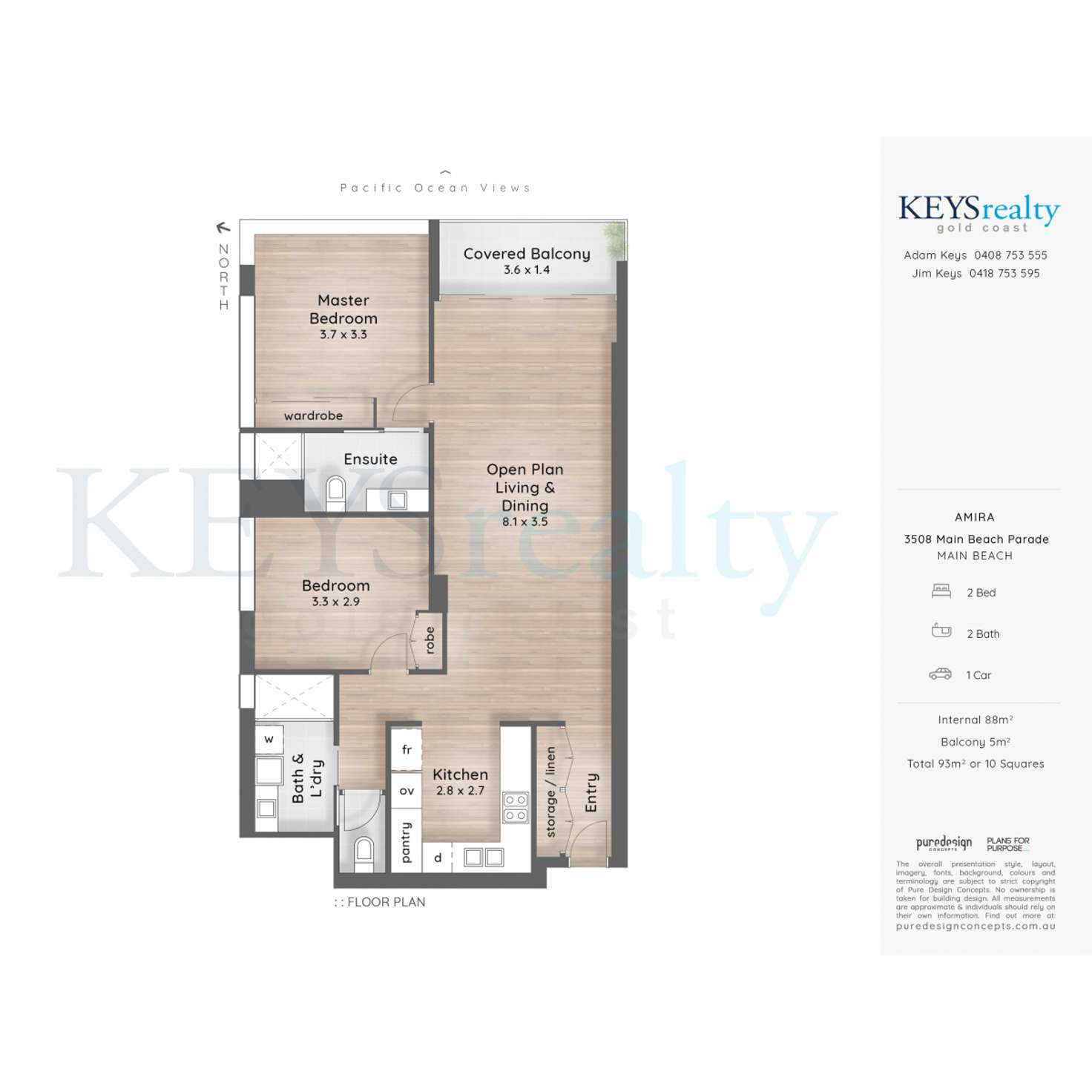 Floorplan of Homely apartment listing, 2/3508 Main Beach Parade, Main Beach QLD 4217