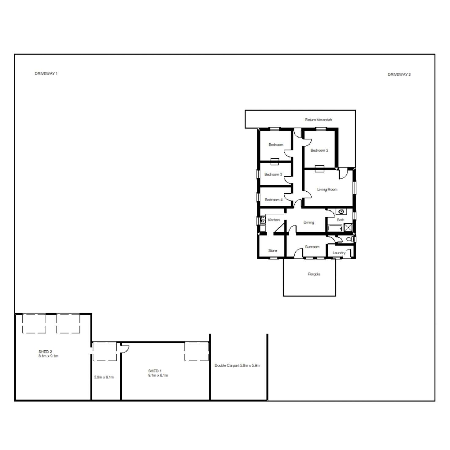 Floorplan of Homely house listing, 68-70 First Street, Quorn SA 5433