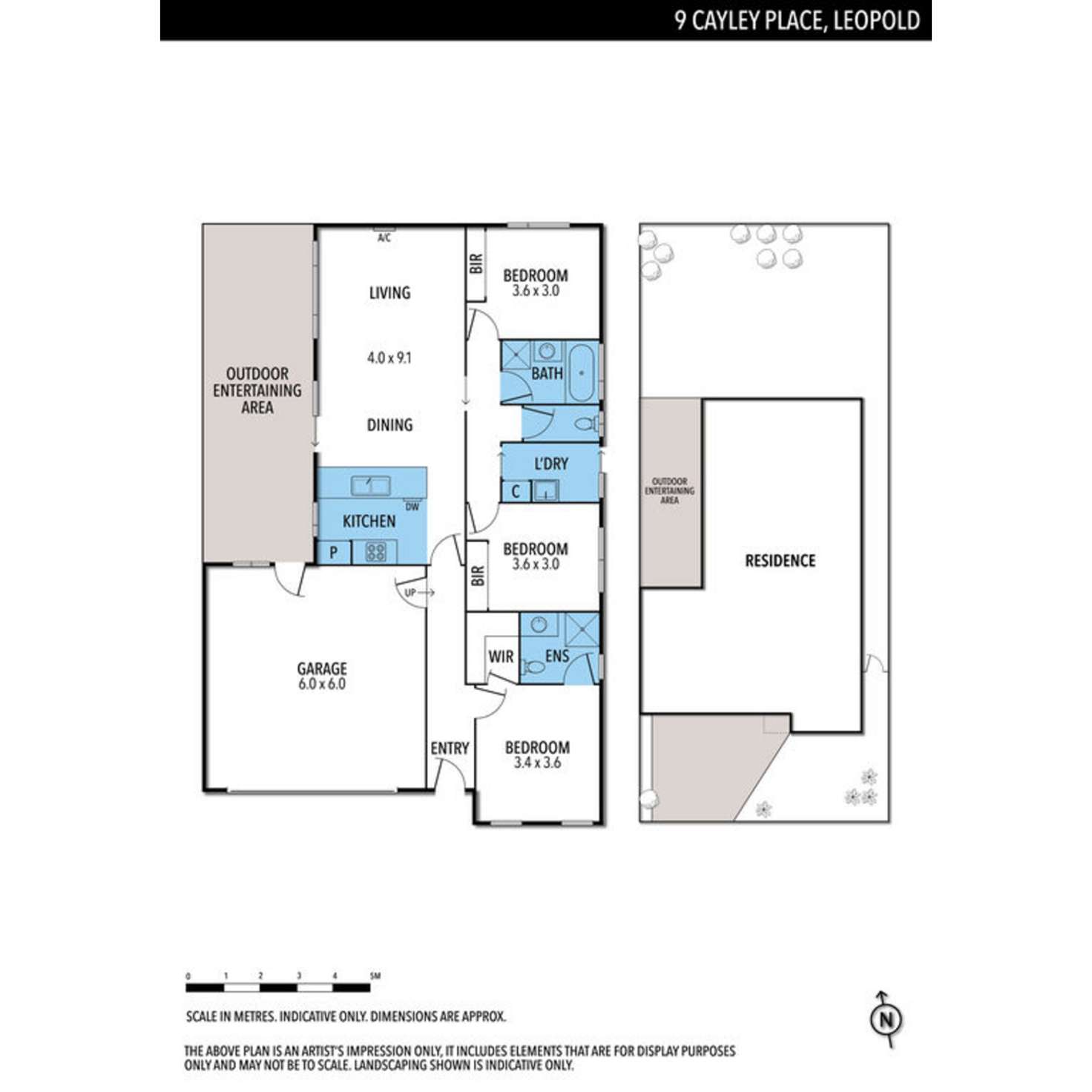 Floorplan of Homely house listing, 9 Cayley Place, Leopold VIC 3224