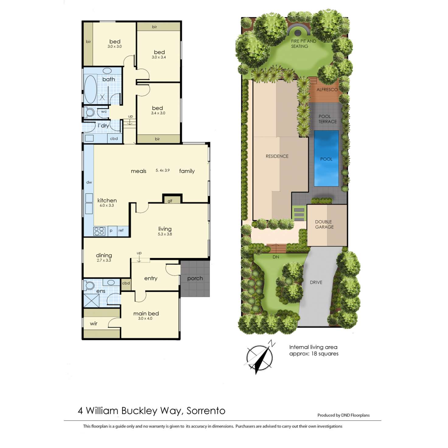 Floorplan of Homely house listing, 4 William Buckley Way, Sorrento VIC 3943