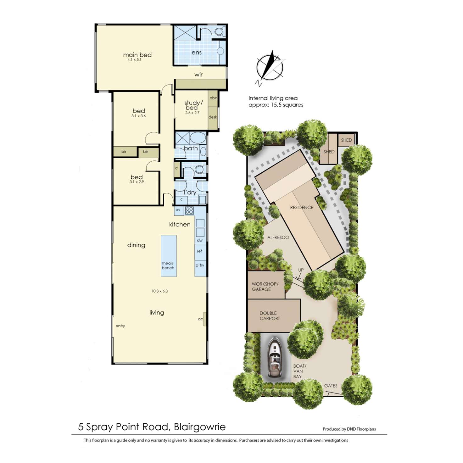 Floorplan of Homely house listing, 5 Spray Point Road, Blairgowrie VIC 3942