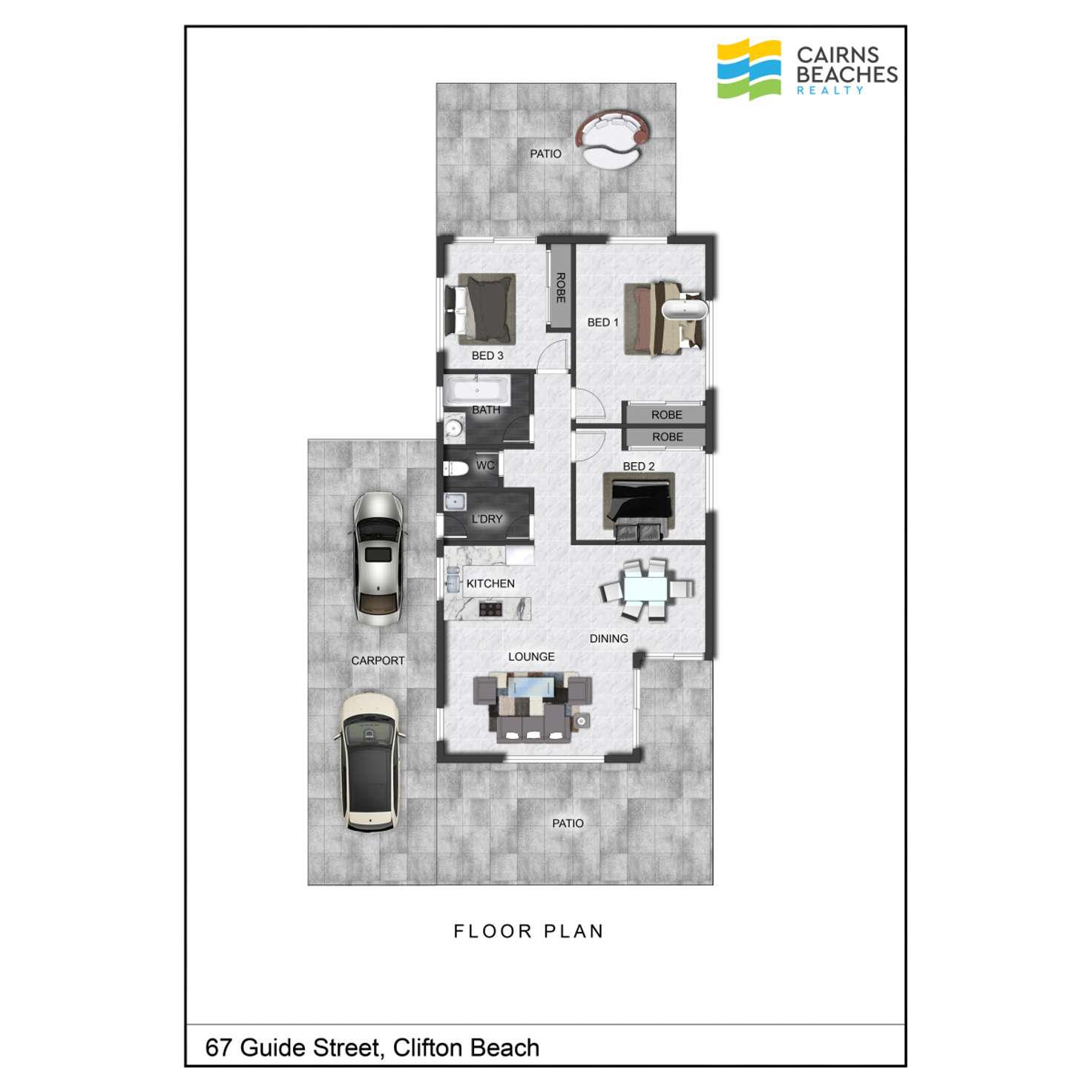 Floorplan of Homely house listing, 67 Guide Street, Clifton Beach QLD 4879
