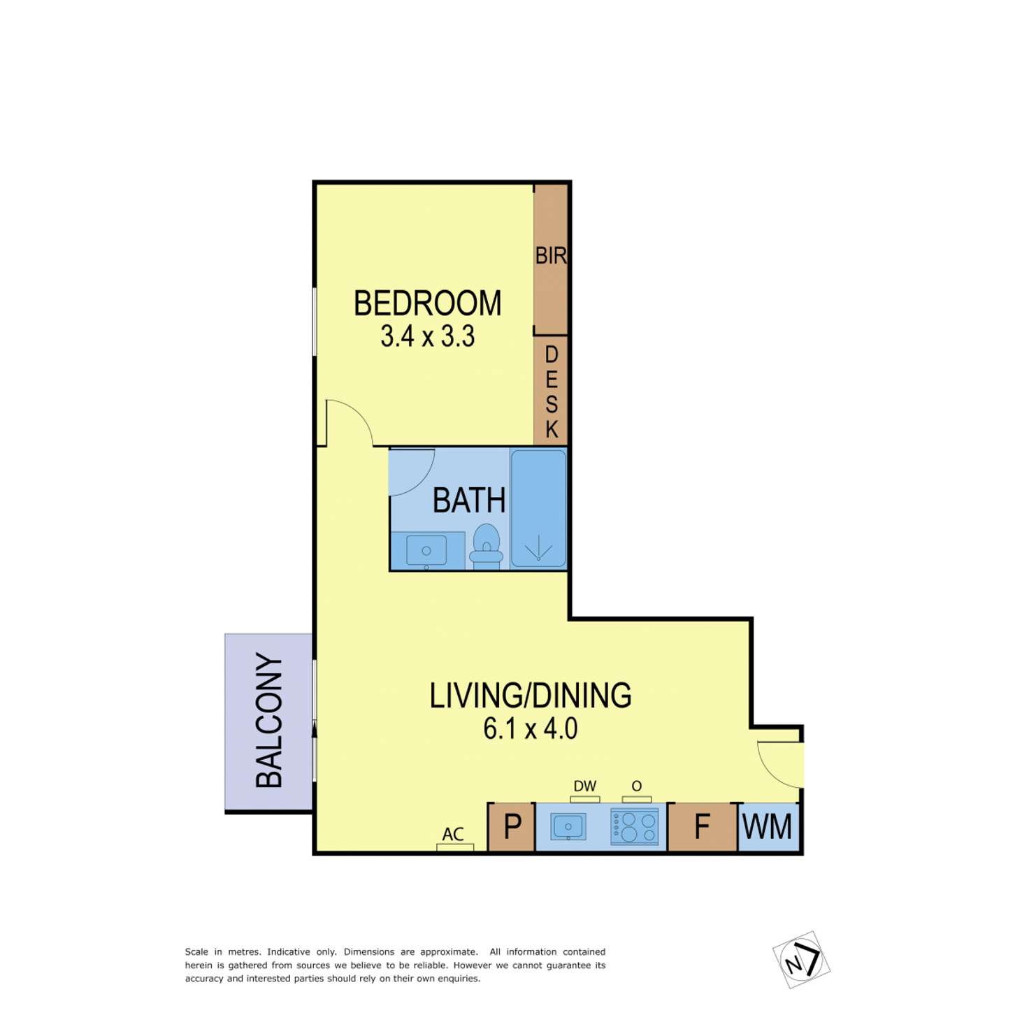 Floorplan of Homely apartment listing, 709/518 Swanston Street, Carlton VIC 3053