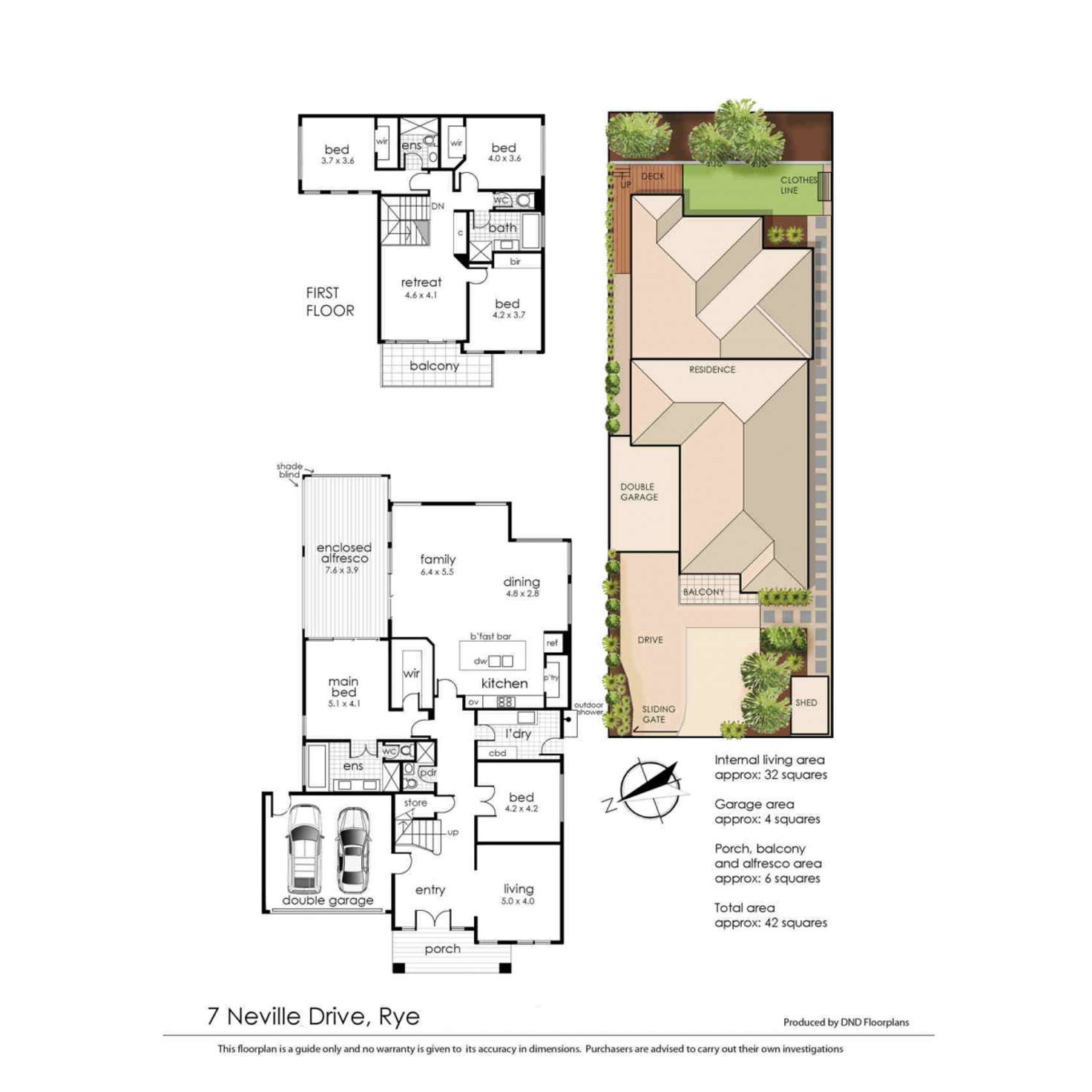 Floorplan of Homely house listing, 7 Neville Drive, Rye VIC 3941