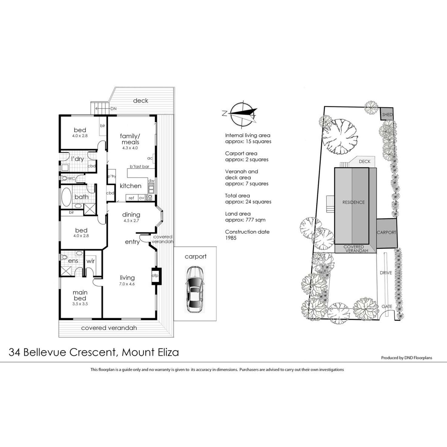 Floorplan of Homely house listing, 34 Bellevue Crescent, Mount Eliza VIC 3930