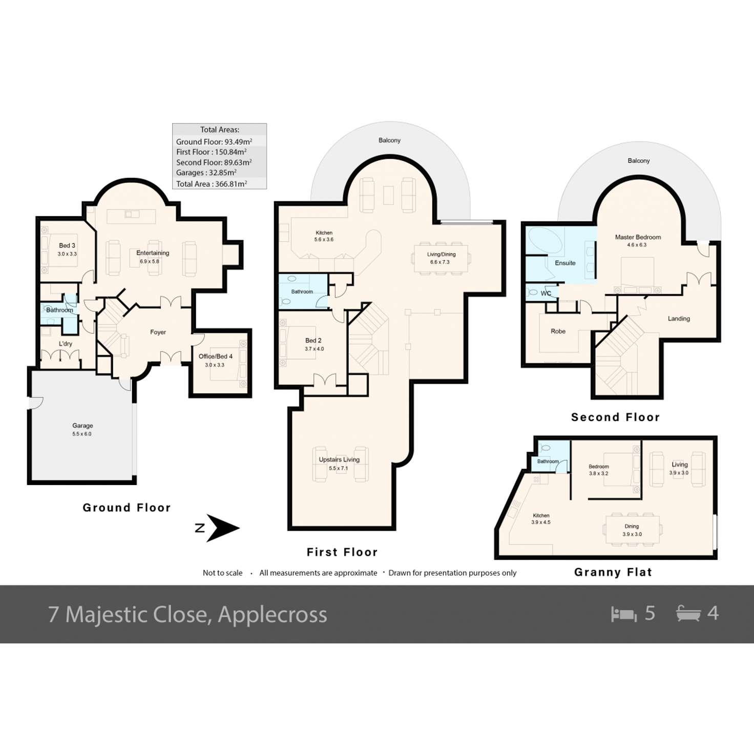 Floorplan of Homely house listing, 7 Majestic Close, Applecross WA 6153
