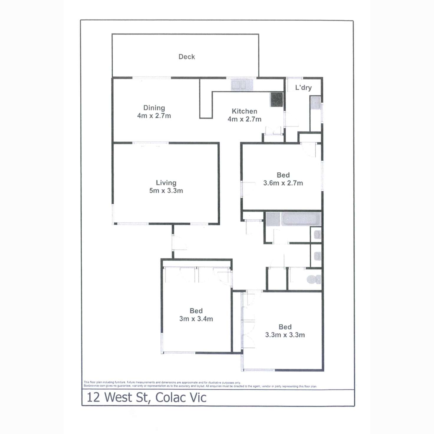 Floorplan of Homely house listing, 12 West Street, Colac VIC 3250