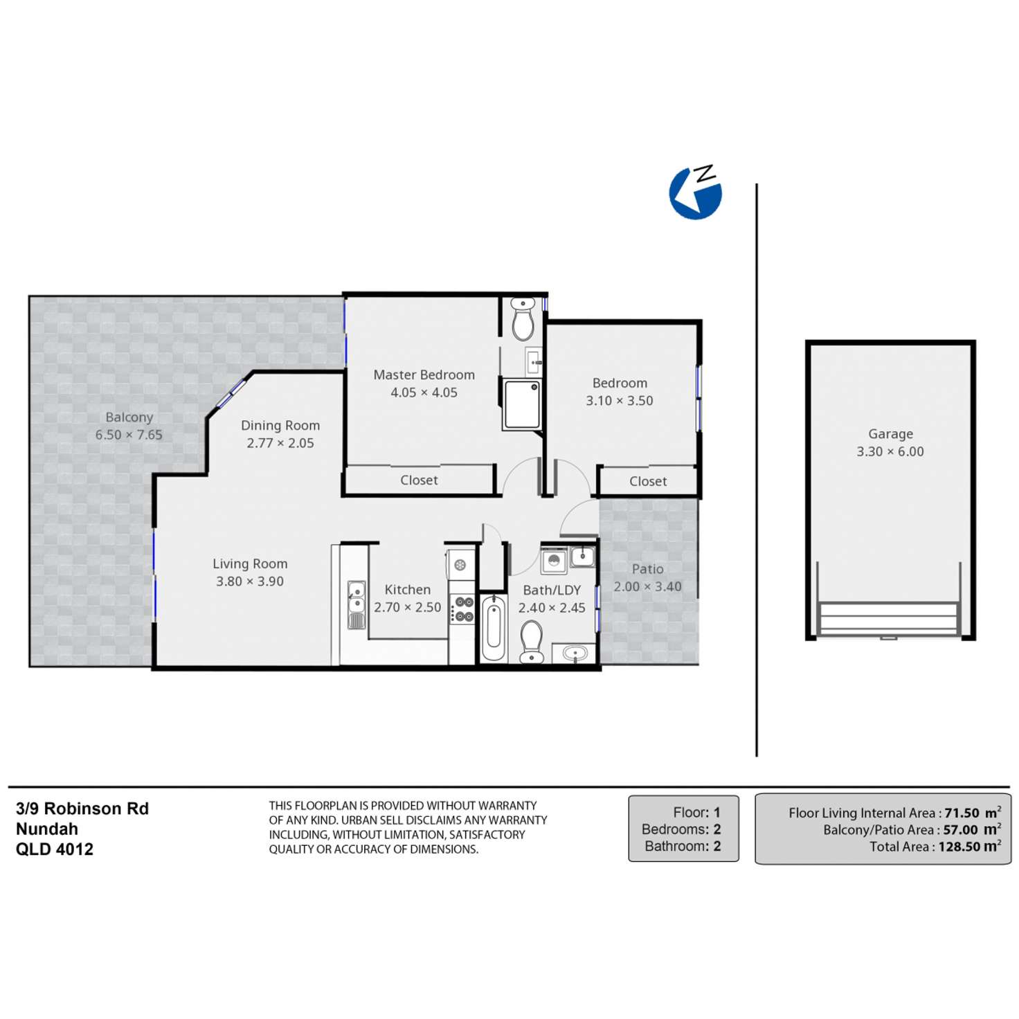 Floorplan of Homely apartment listing, 3/9 Robinson Road, Nundah QLD 4012