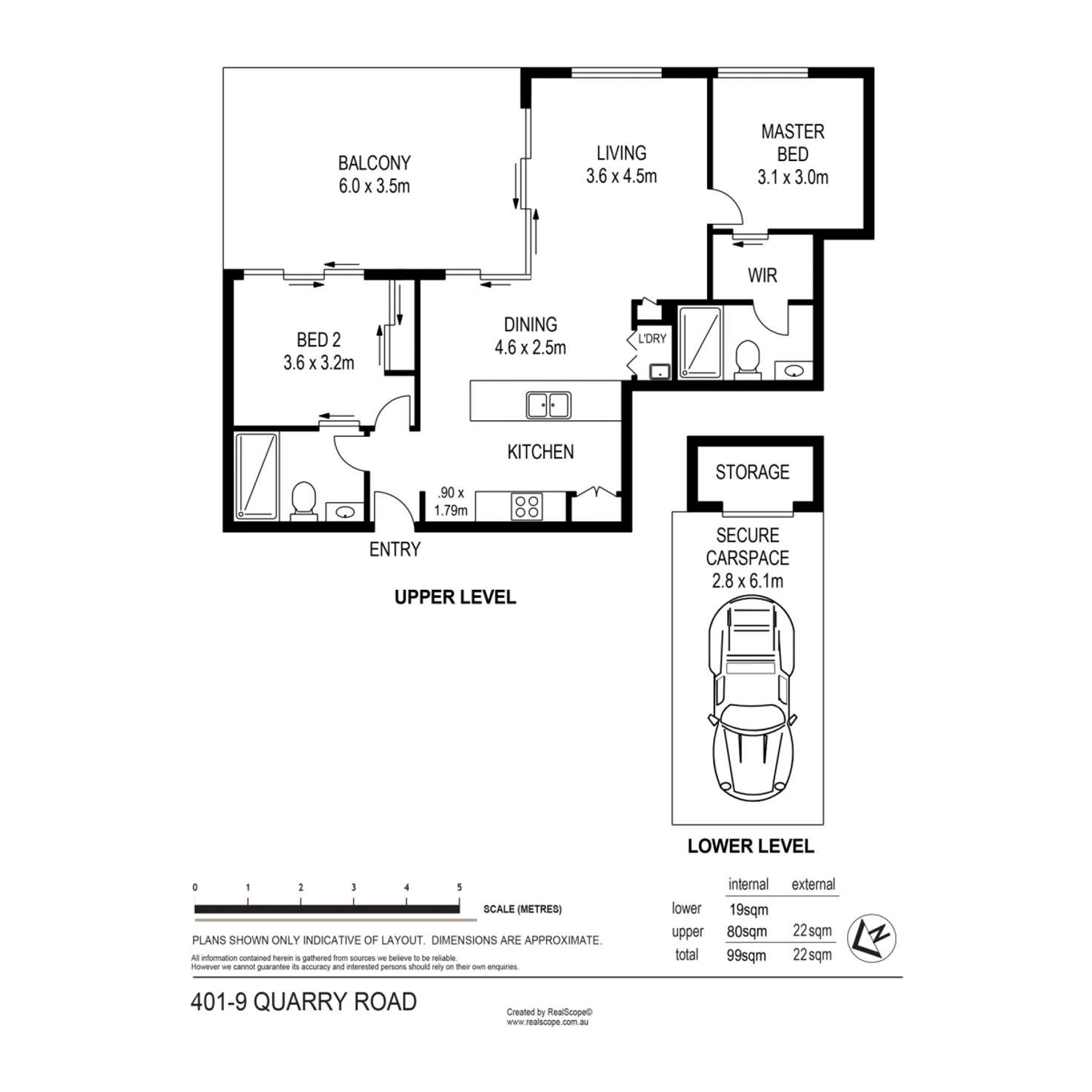 Floorplan of Homely apartment listing, 401/9 Quarry Road, Alderley QLD 4051