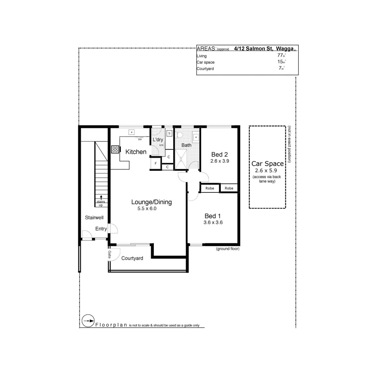 Floorplan of Homely unit listing, 4/12 Salmon Street, Wagga Wagga NSW 2650