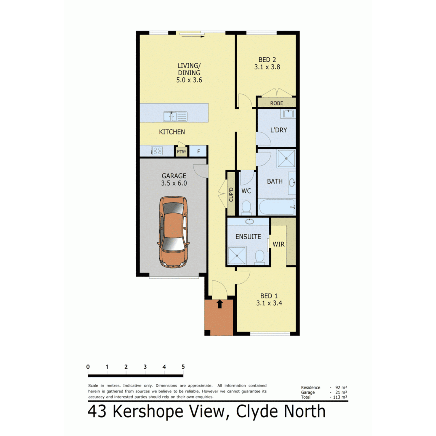 Floorplan of Homely house listing, 43 Kershope View, Clyde North VIC 3978