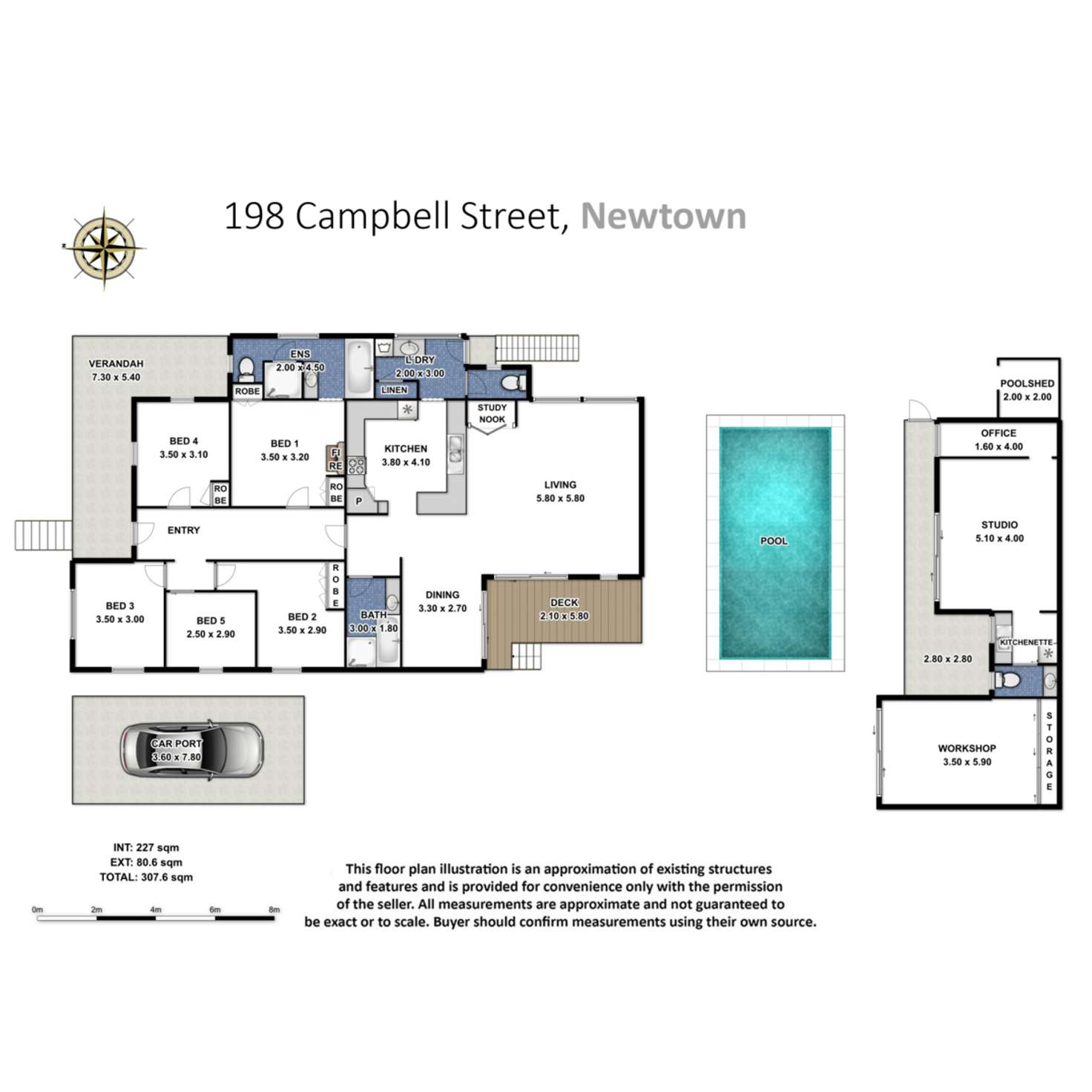 Floorplan of Homely house listing, 198 Campbell Street, Newtown QLD 4350