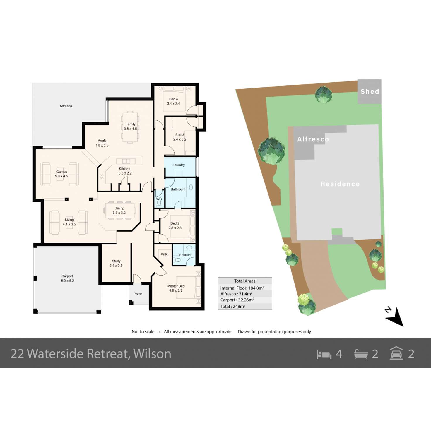 Floorplan of Homely house listing, 22 Waterside Retreat, Wilson WA 6107