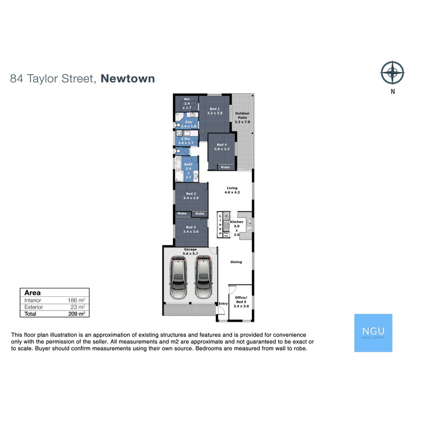 Floorplan of Homely house listing, 84a Taylor Street, Newtown QLD 4350