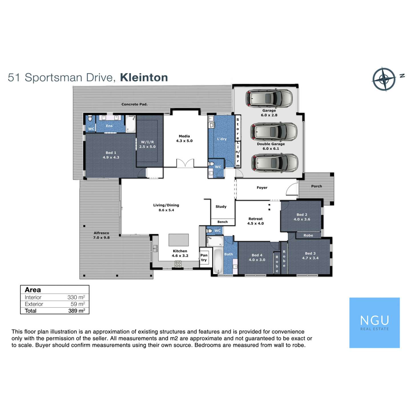 Floorplan of Homely house listing, 51 Sportsman Drive, Kleinton QLD 4352
