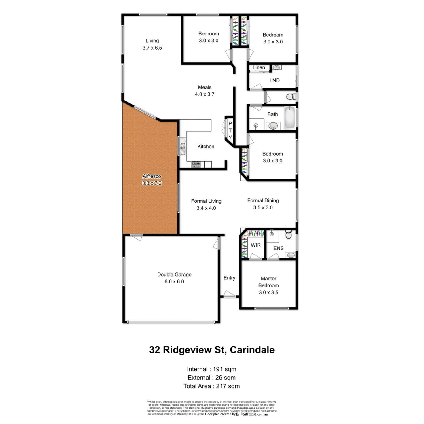 Floorplan of Homely house listing, 32 Ridgeview Street, Carindale QLD 4152