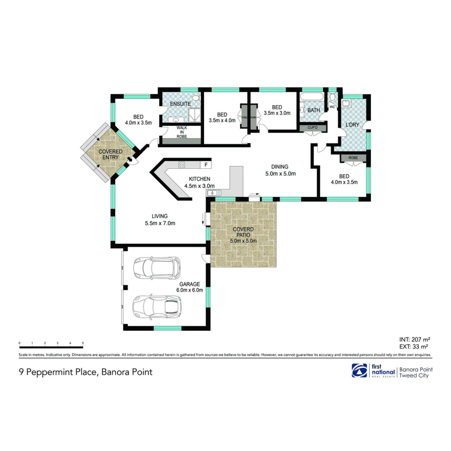 Floorplan of Homely house listing, 9 Peppermint Place, Banora Point NSW 2486
