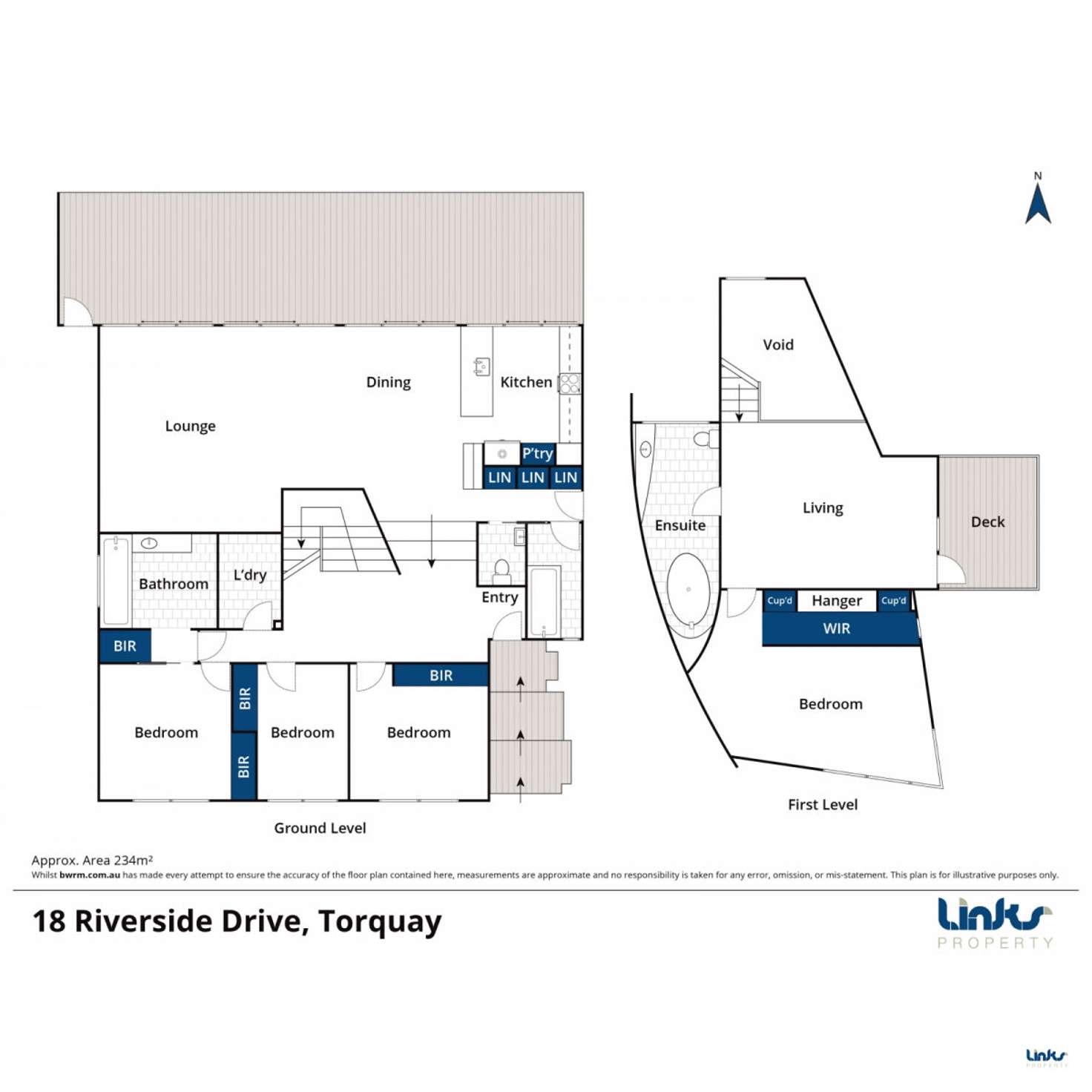 Floorplan of Homely house listing, 18 Riverside Drive, Torquay VIC 3228