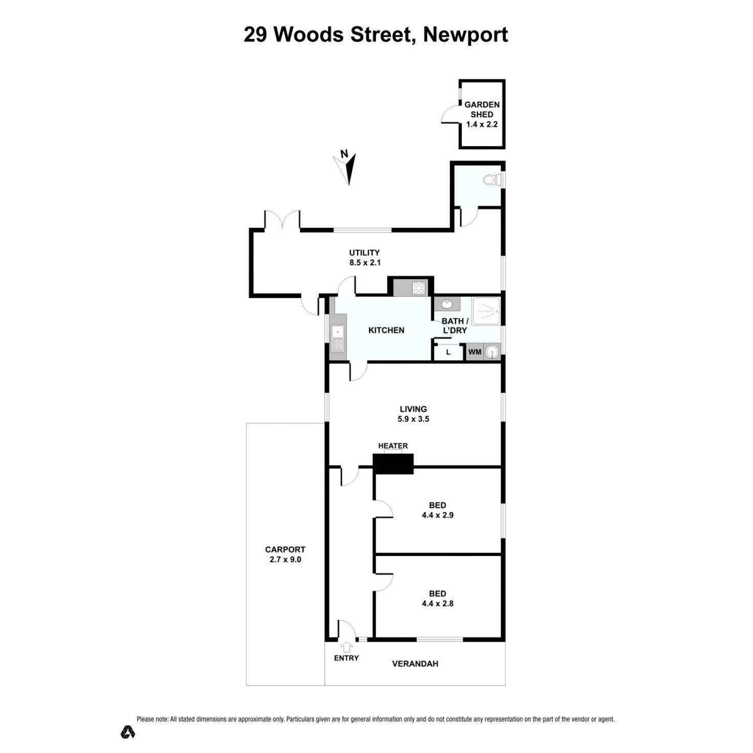 Floorplan of Homely house listing, 29 Woods Street, Newport VIC 3015