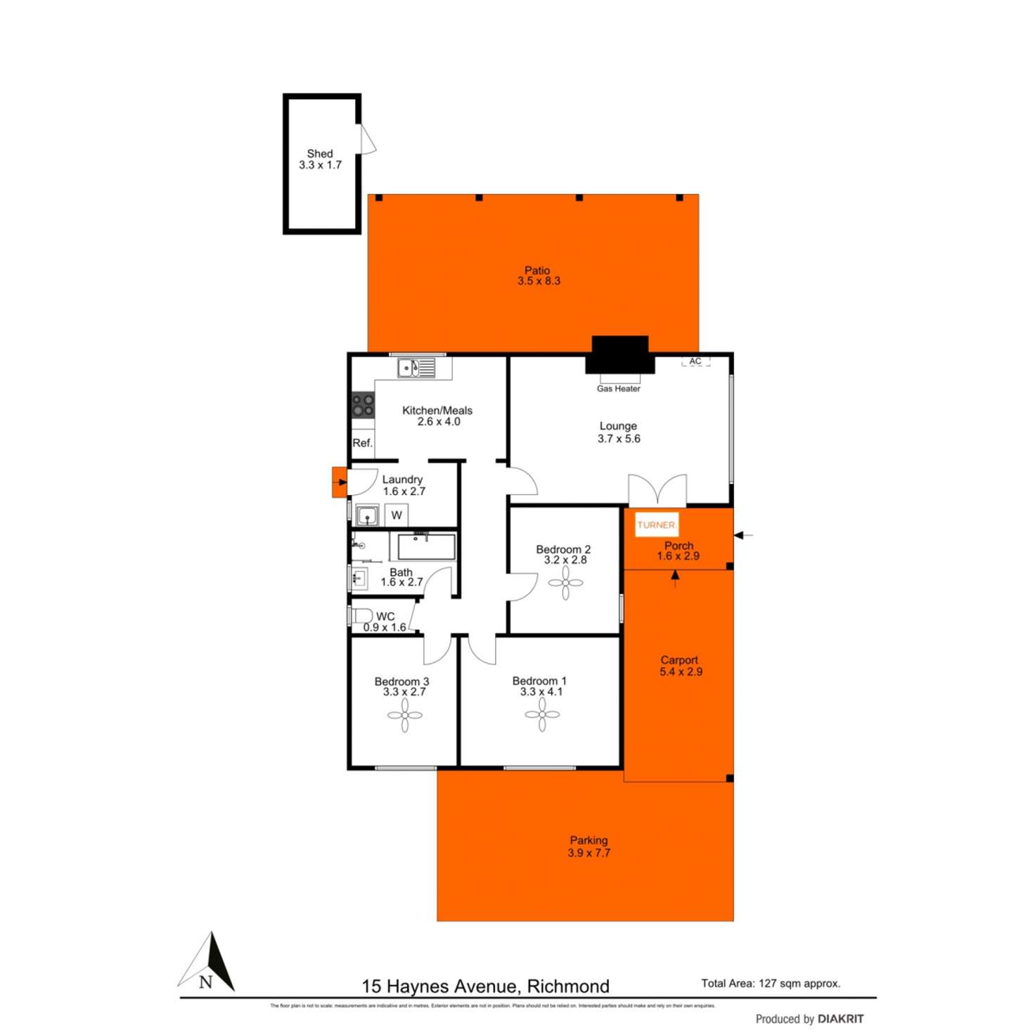 Floorplan of Homely house listing, 15 Haynes Avenue, Richmond SA 5033