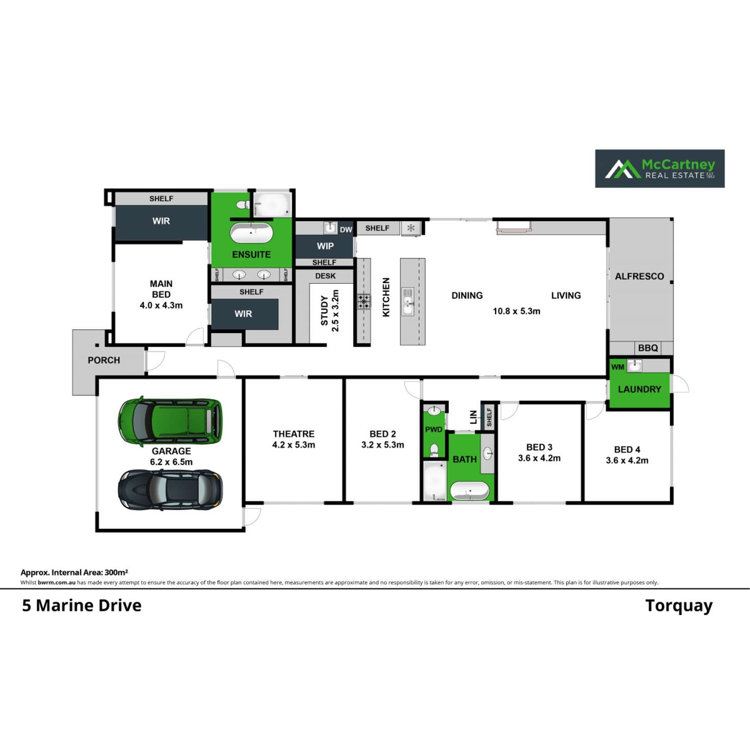 Floorplan of Homely house listing, 5 Marine Drive, Torquay VIC 3228