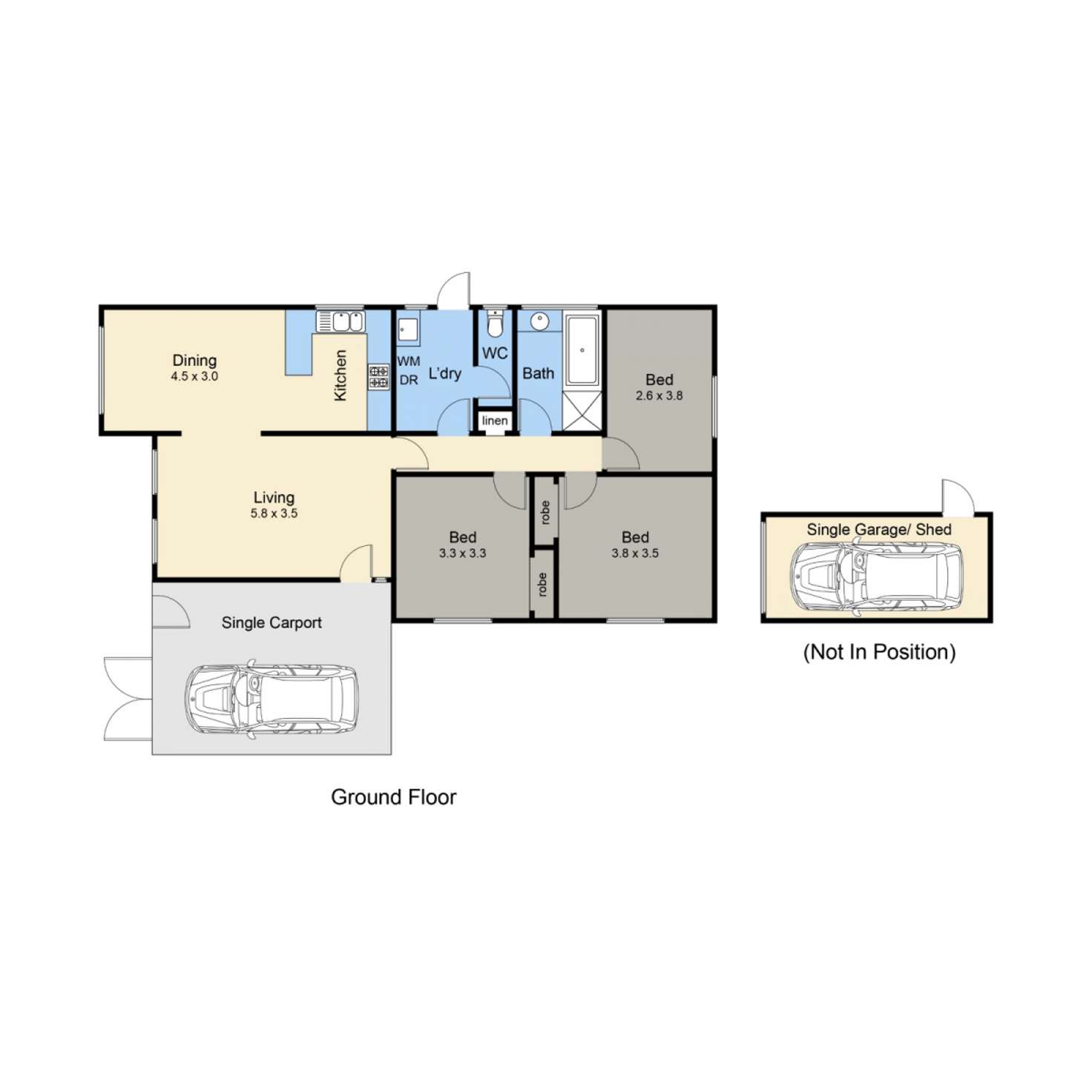 Floorplan of Homely house listing, 83 Dunsterville Crescent, Frankston VIC 3199
