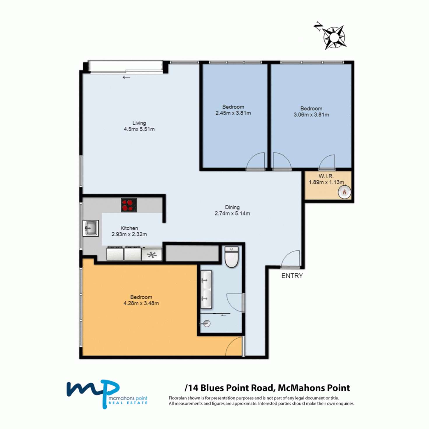 Floorplan of Homely apartment listing, 141/14-28 Blues Point Road, Mcmahons Point NSW 2060