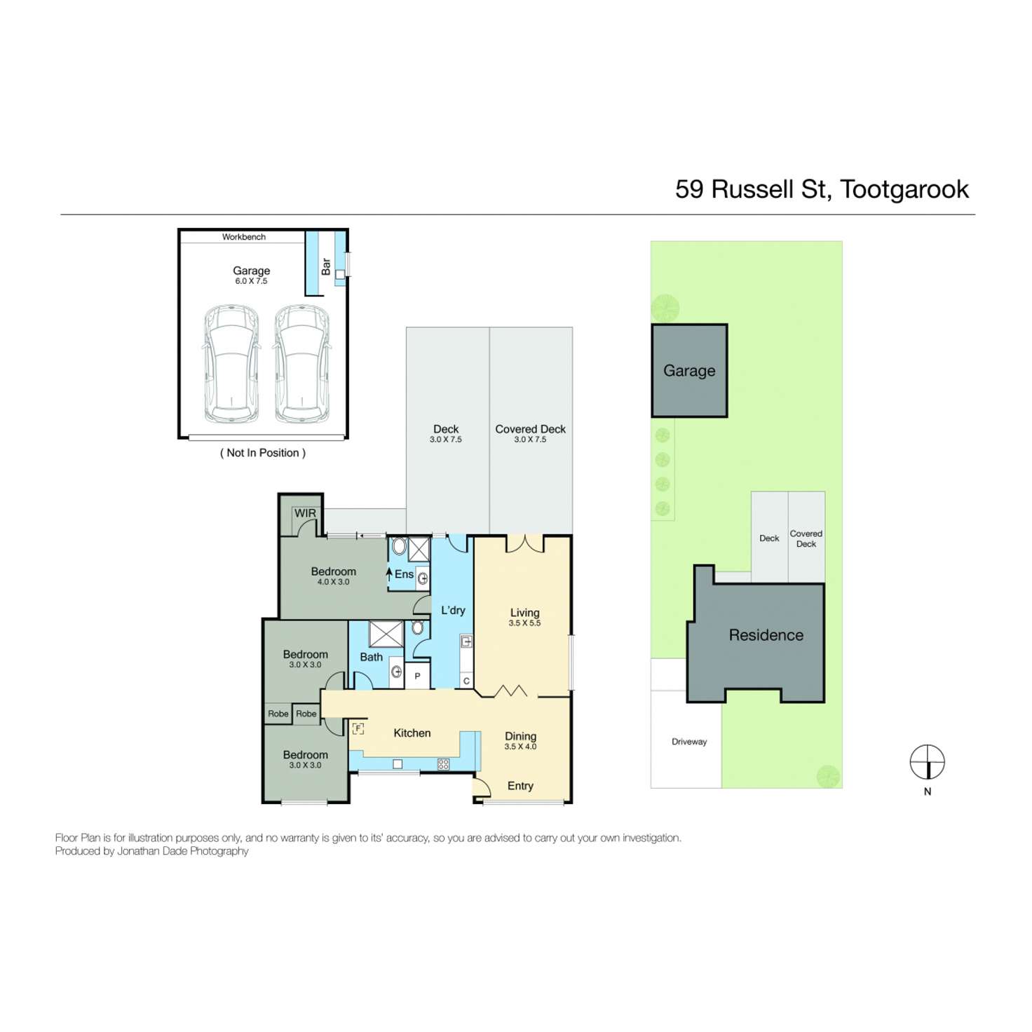 Floorplan of Homely house listing, 59 Russell Street, Tootgarook VIC 3941
