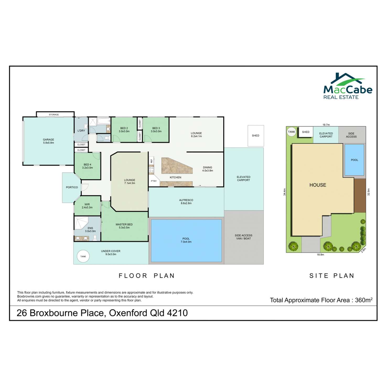 Floorplan of Homely house listing, 26 Broxbourne Place, Oxenford QLD 4210